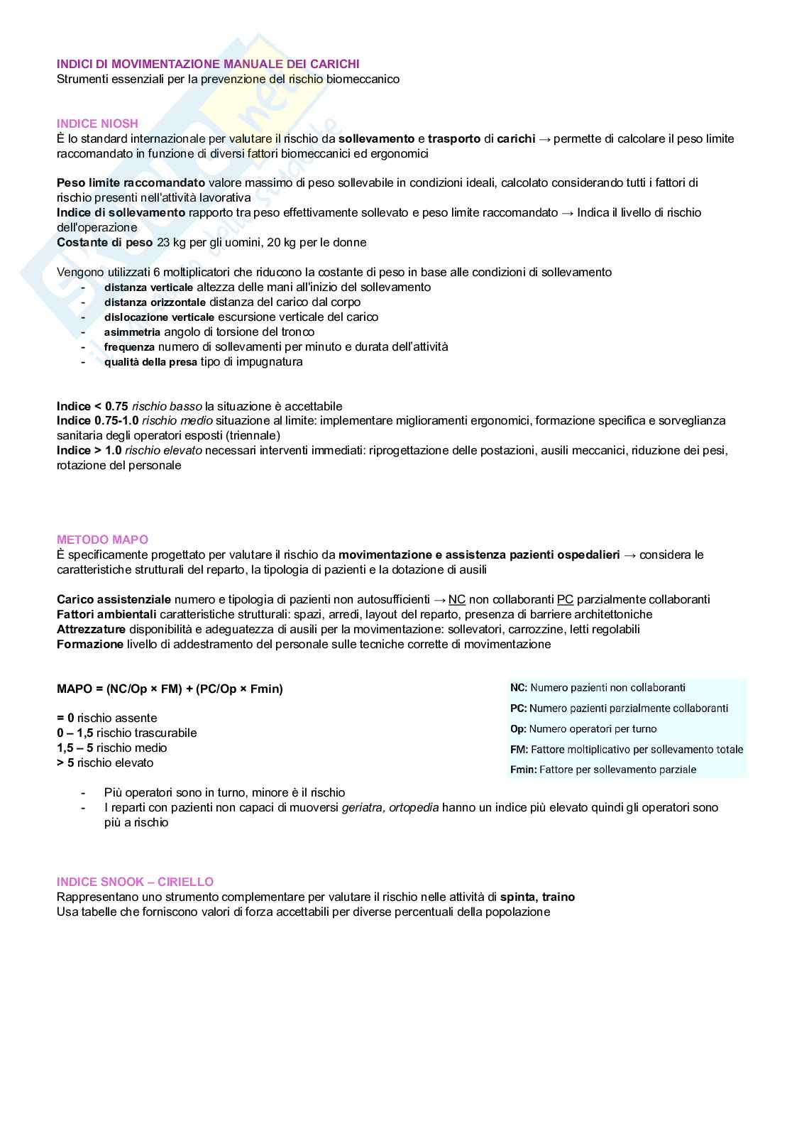 Medicina del lavoro Pag. 6