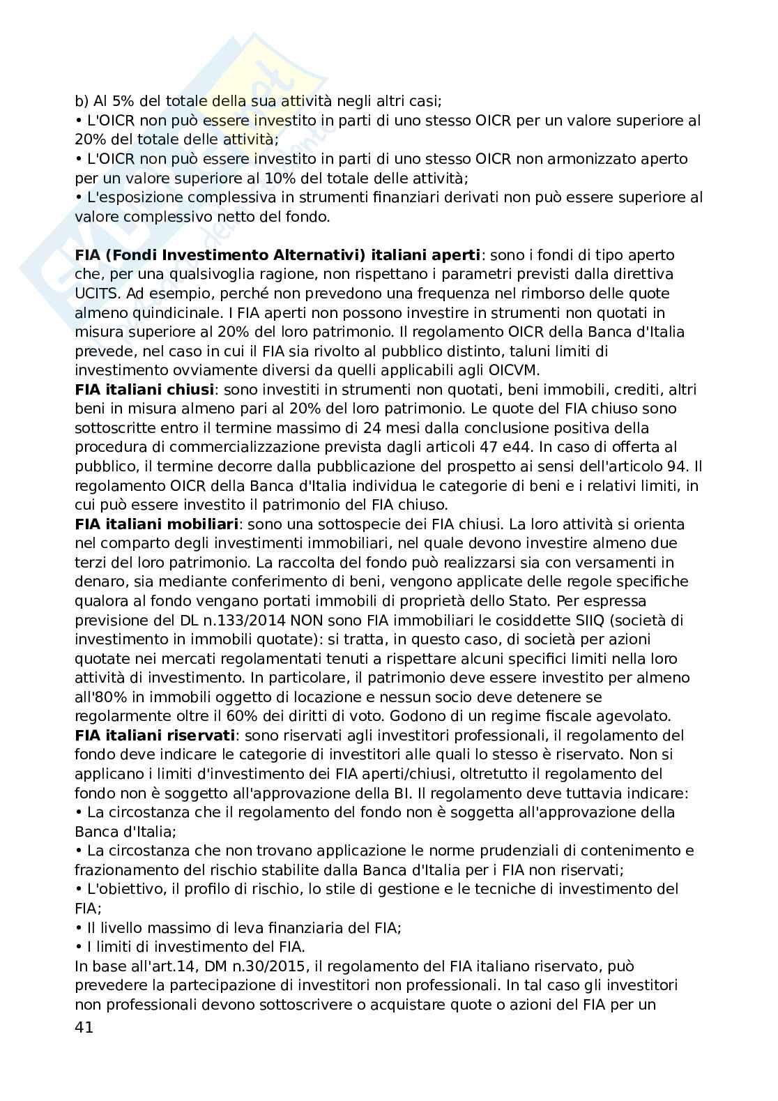 Diritto degli emittenti e degli intermediari finanziari Pag. 41