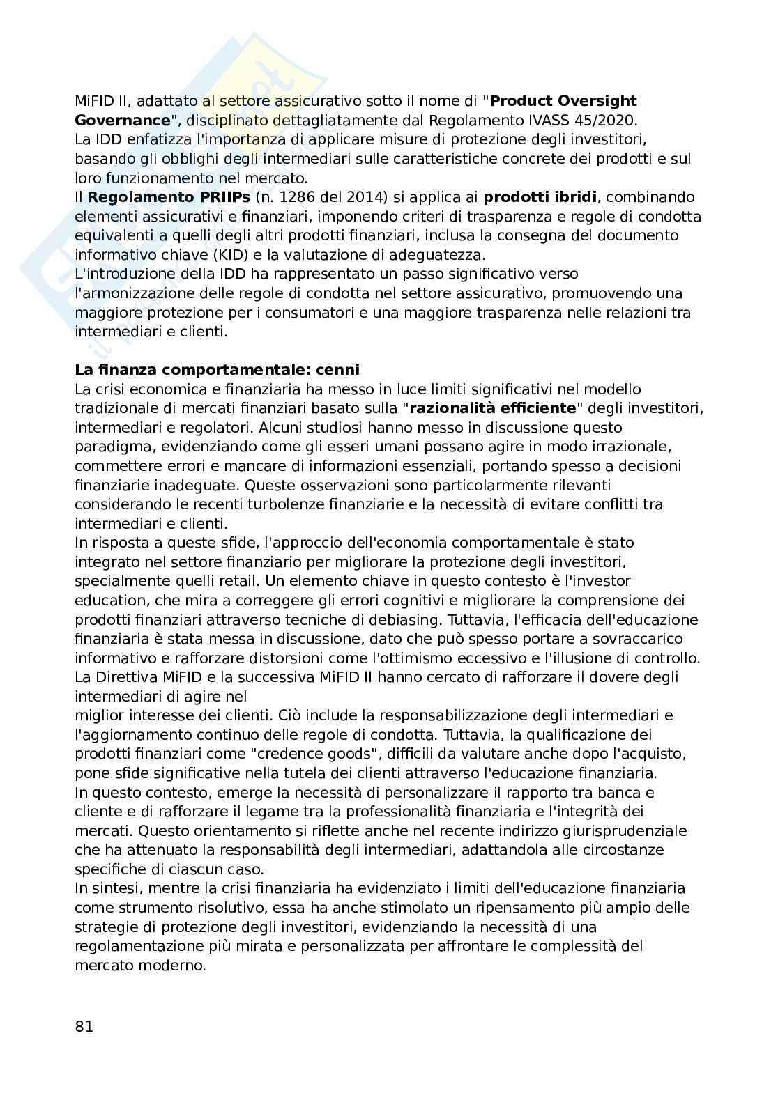 Diritto degli emittenti e degli intermediari finanziari Pag. 81