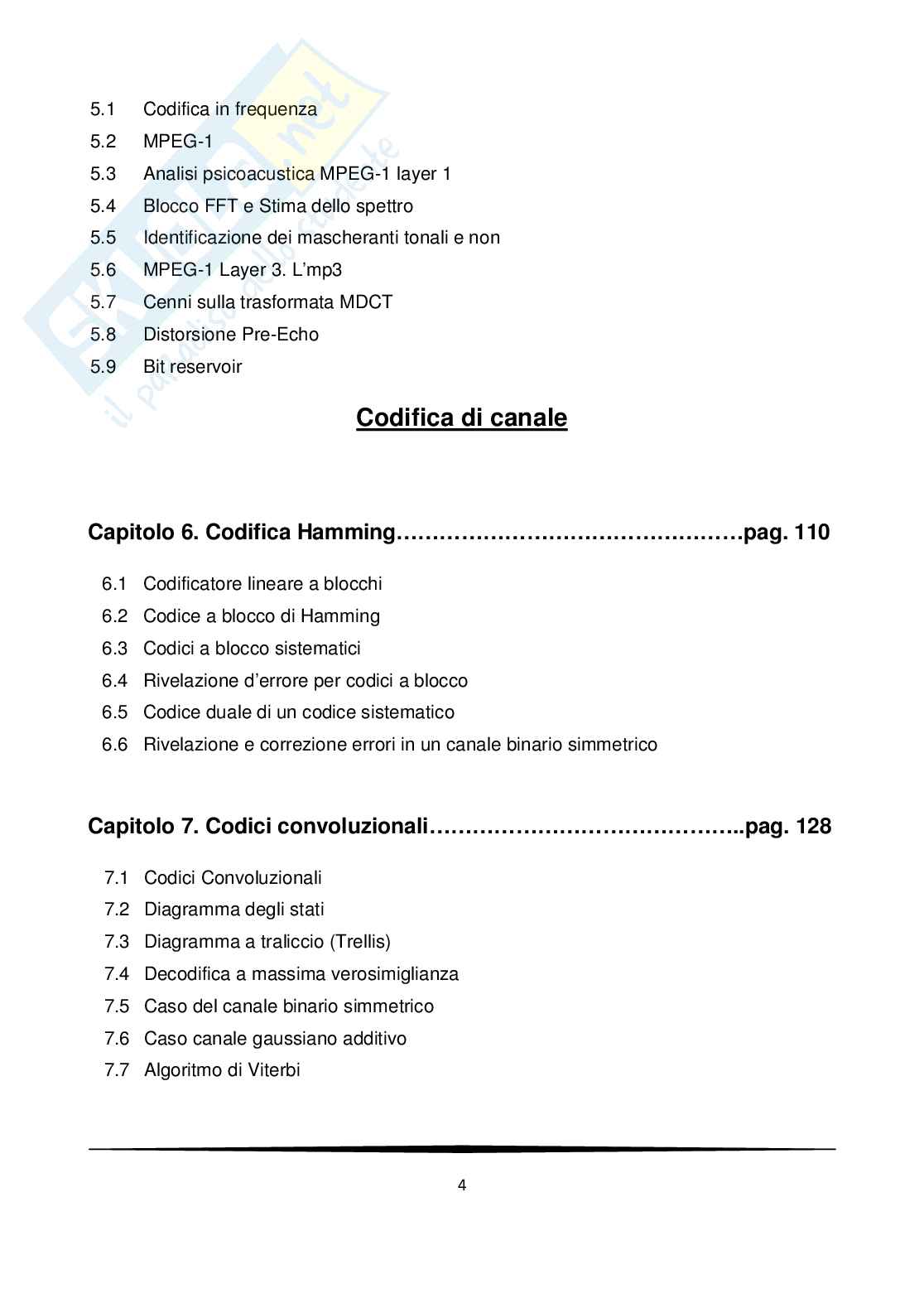 Teoria dell'informazione e codici Pag. 6