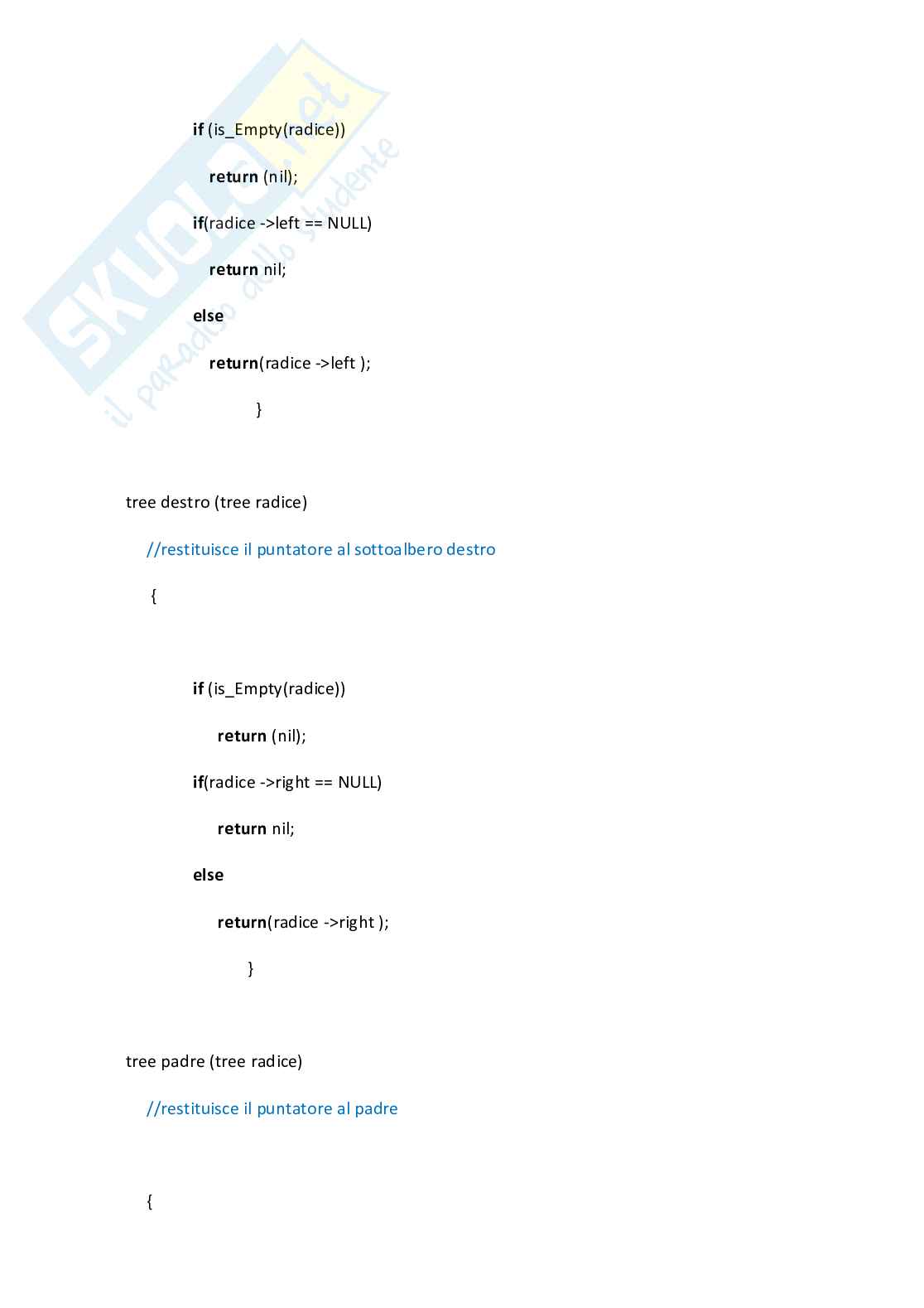 Tesina di Algoritmi e strutture dati Pag. 16