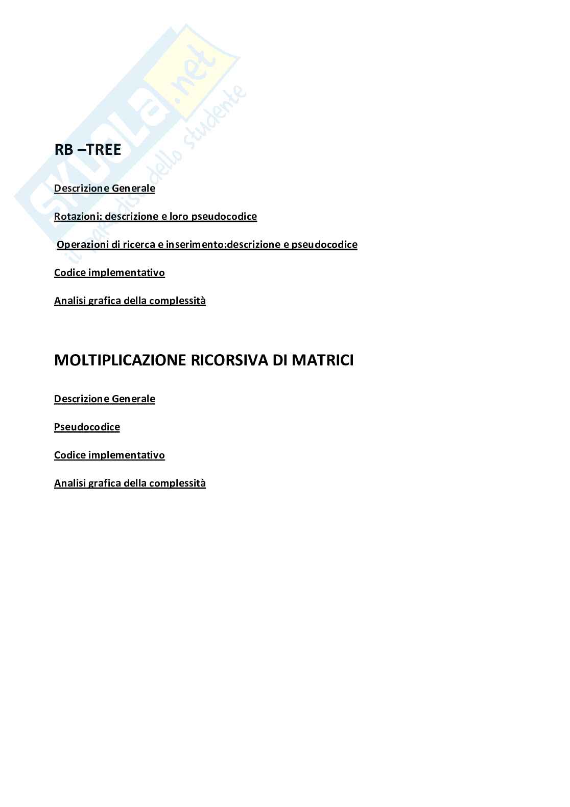 Tesina di Algoritmi e strutture dati Pag. 2