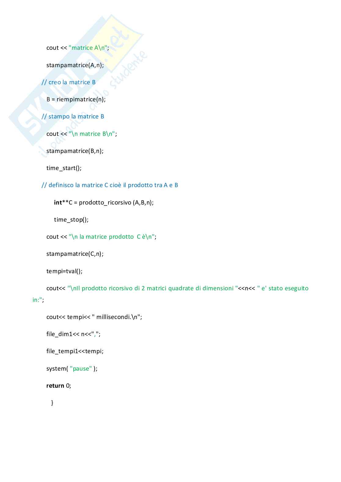 Tesina di Algoritmi e strutture dati Pag. 46