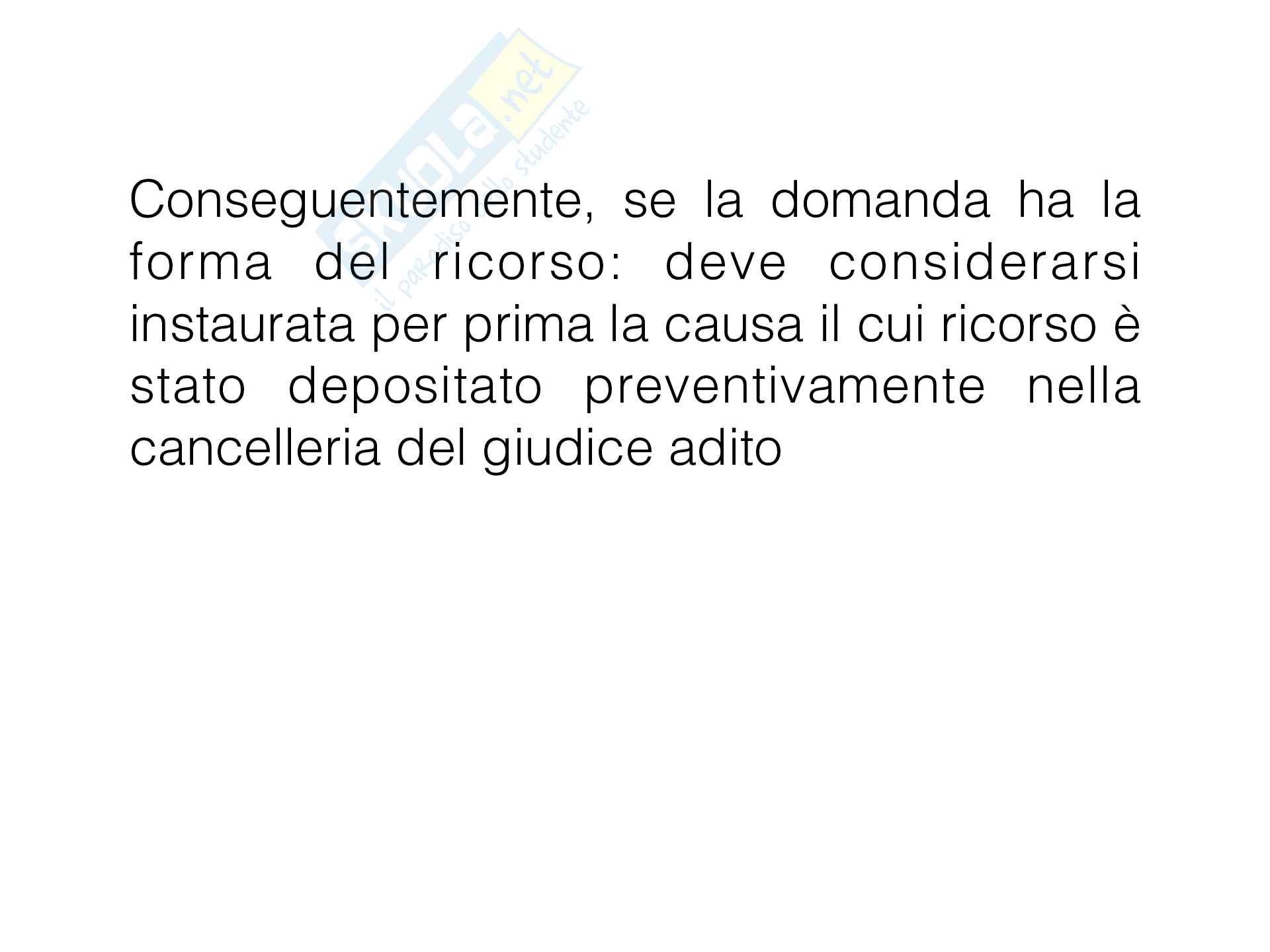 Istituto processuale della litispendenza  Pag. 16