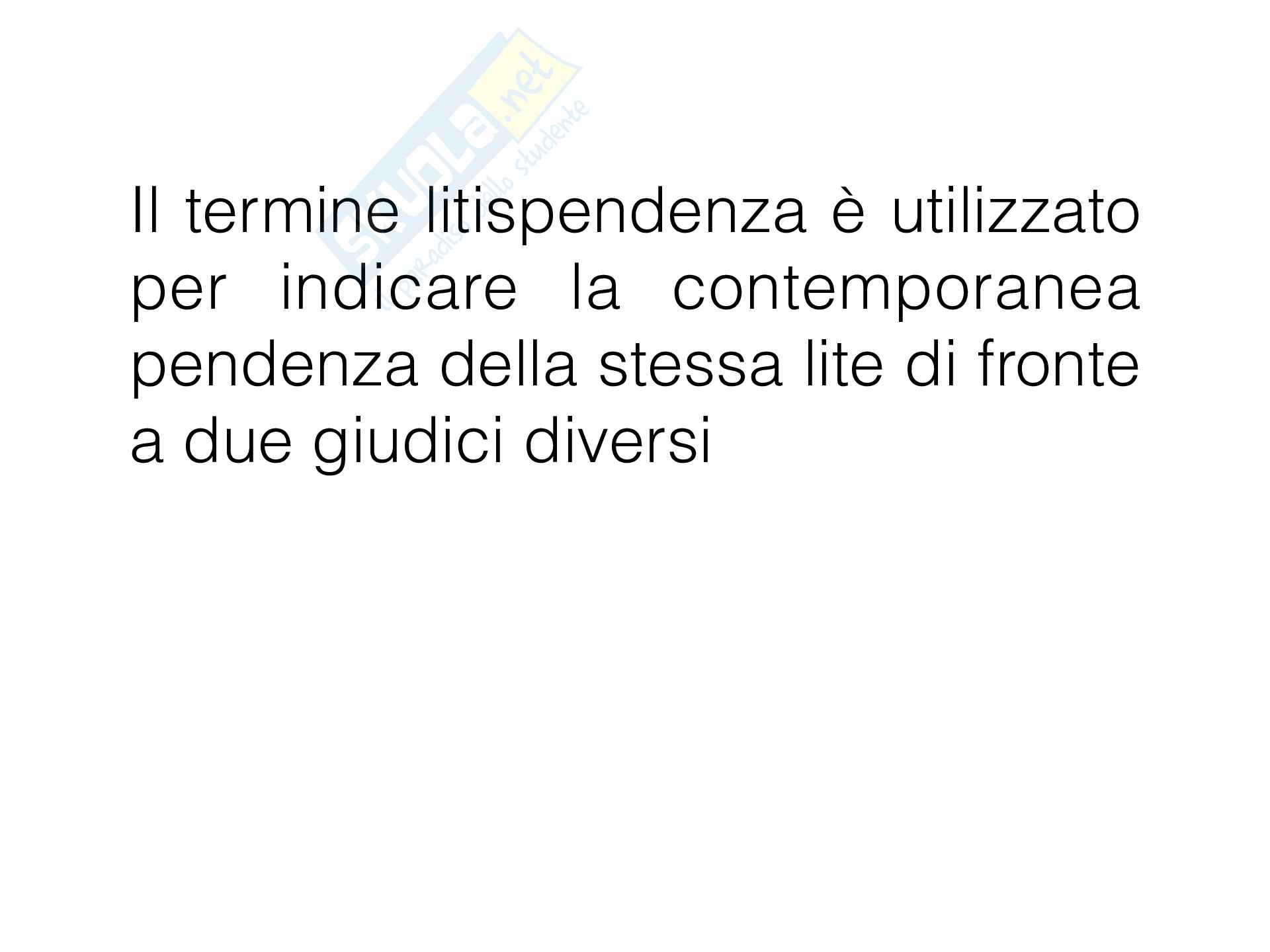 Istituto processuale della litispendenza  Pag. 2