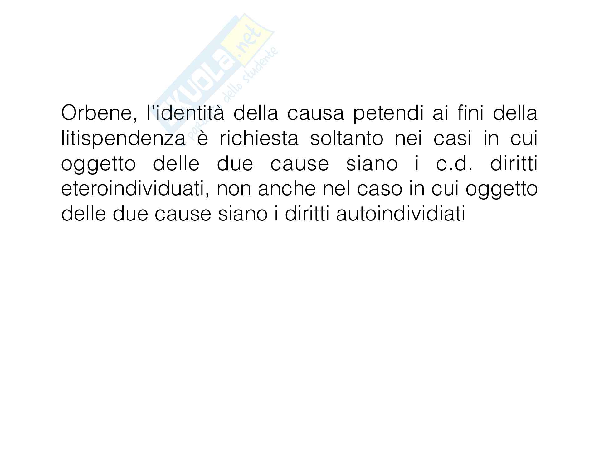 Istituto processuale della litispendenza  Pag. 41