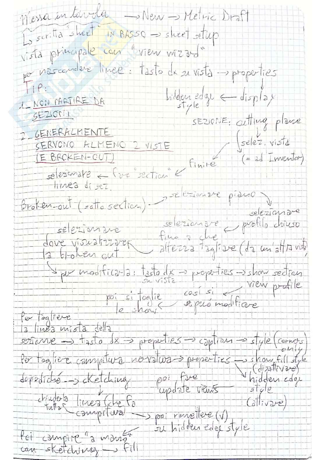 Riassunto esame "Metodi di rappresentazione tecnica", prof. Paolo Bertola Pag. 41