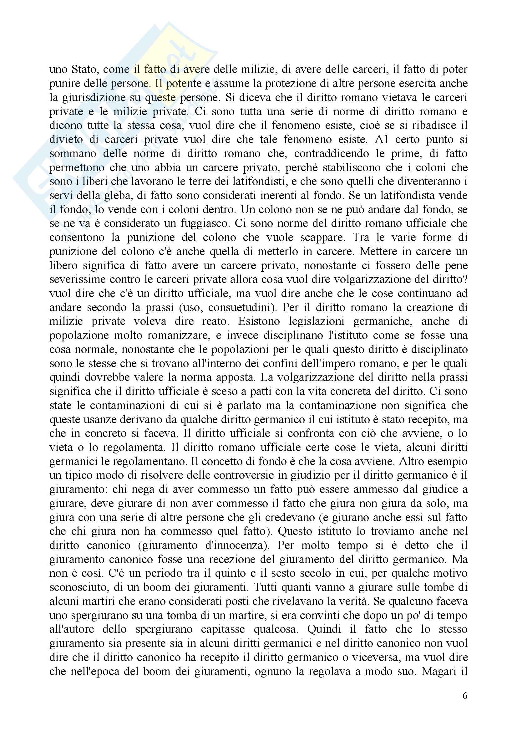 Storia del diritto medievale e moderno - lezioni Pag. 6