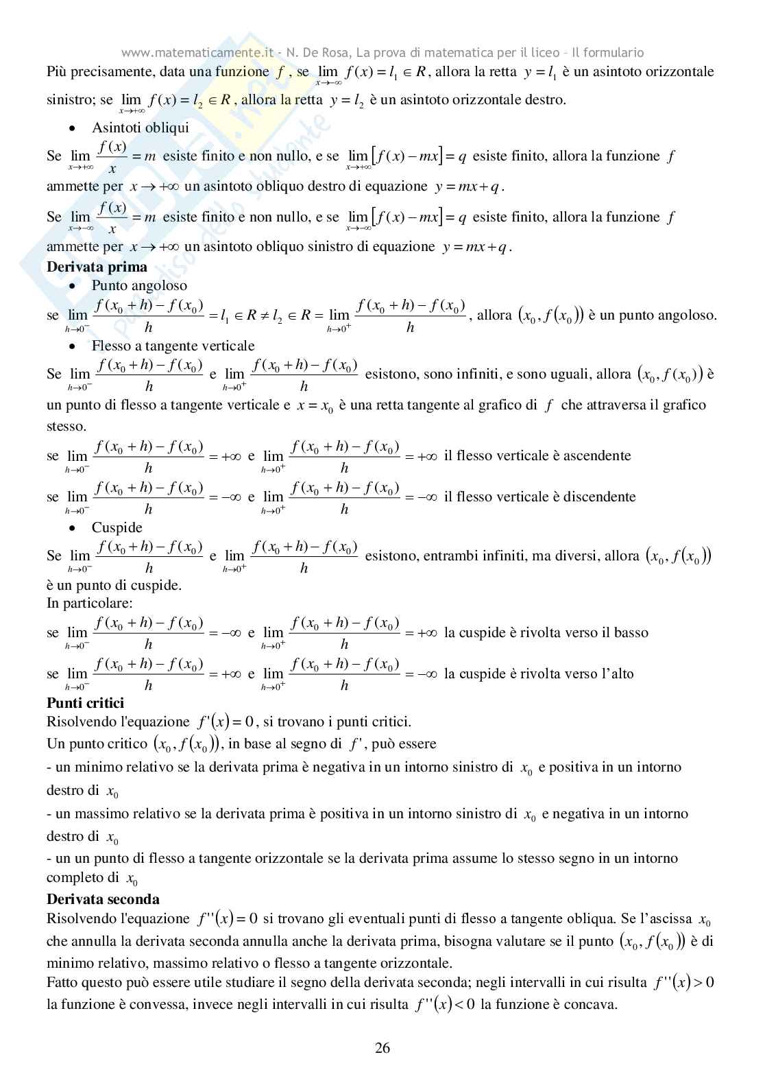 Formulario completo per la maturità Pag. 26