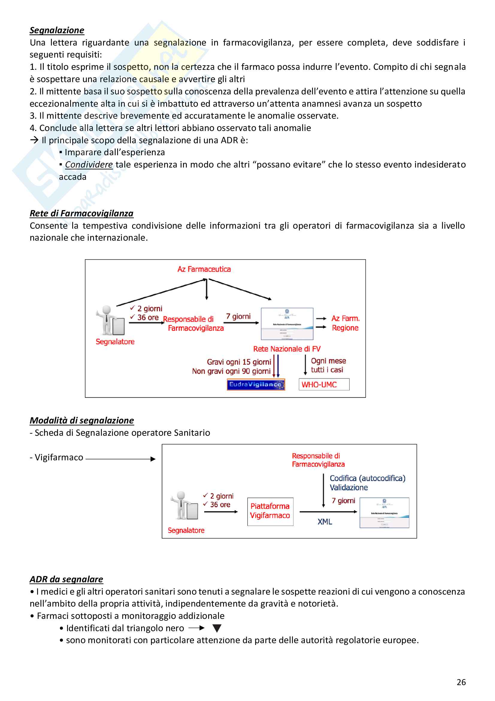 Farmacologia - Armadio farmaceutico di reparto e farmacovigilanza - Preparazioni farmacologiche e gestione dei dispositivi medici Pag. 26