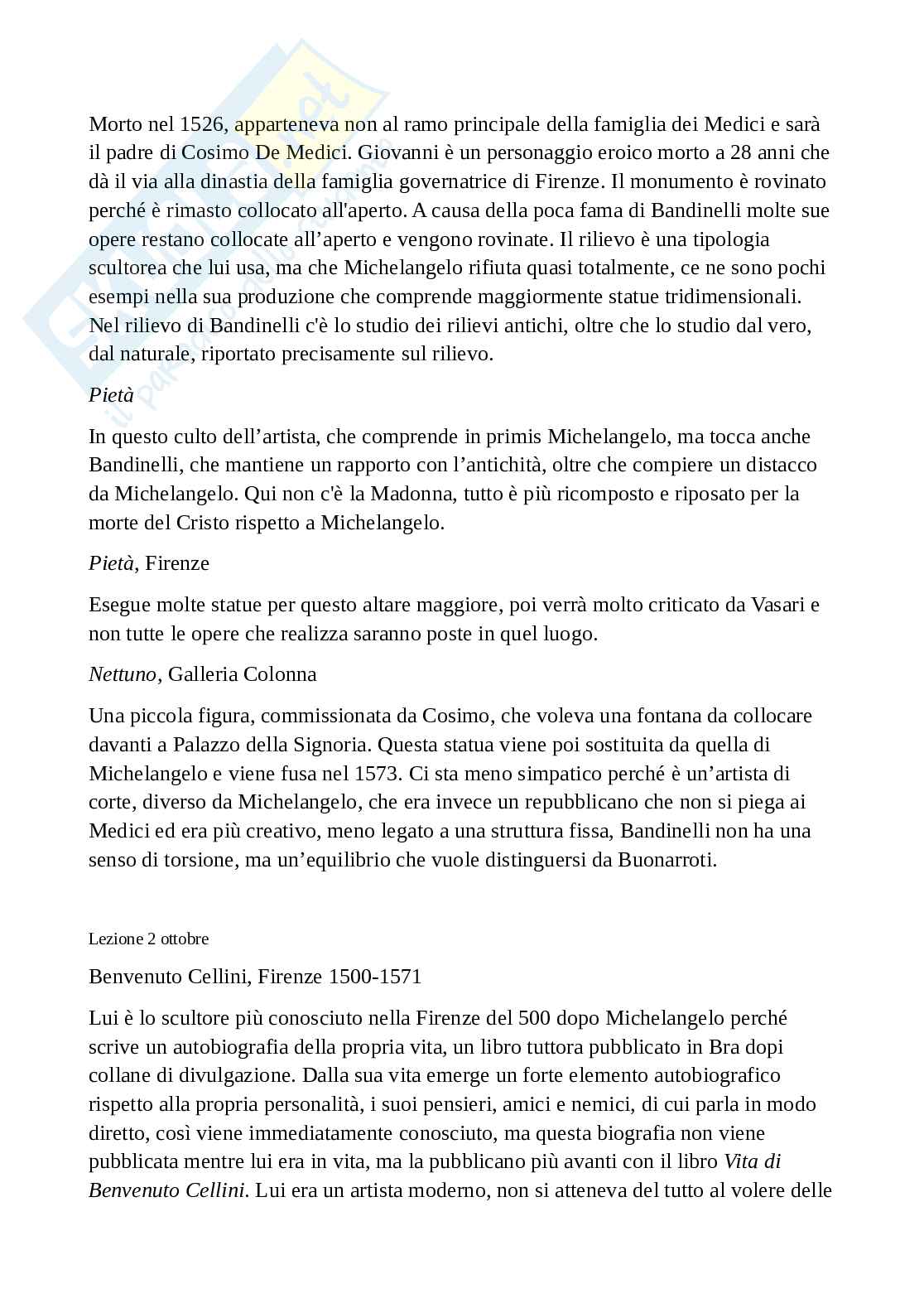 Appunti del corso di Scultura in età moderna Pag. 11