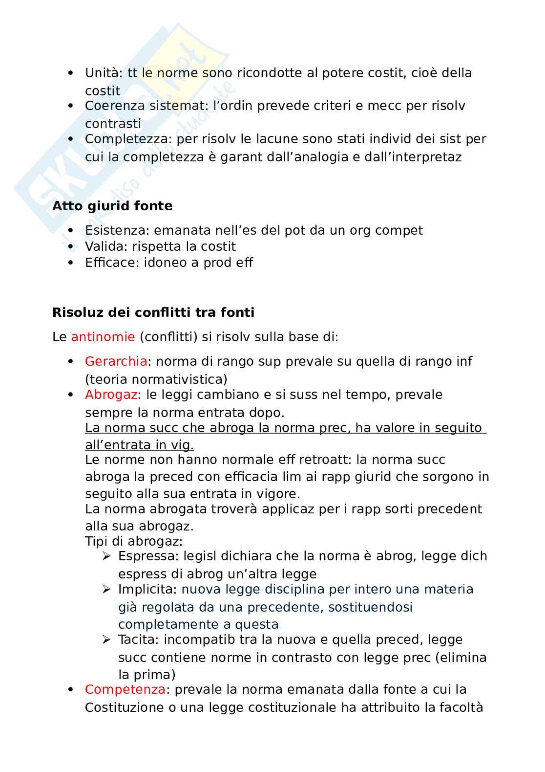 Fonti del diritto Pag. 6