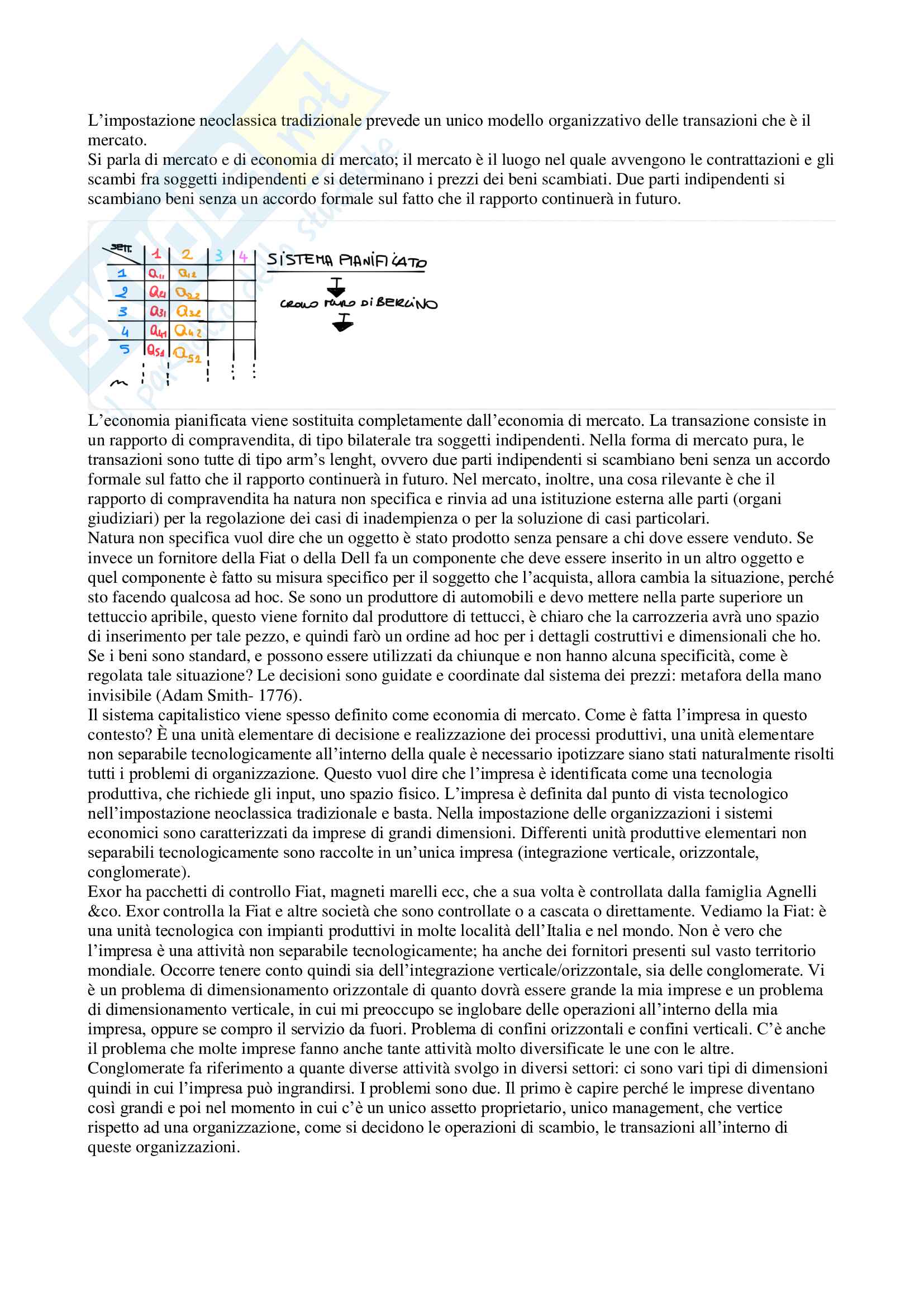 Appunti di Economia dei sistemi industriali Pag. 2