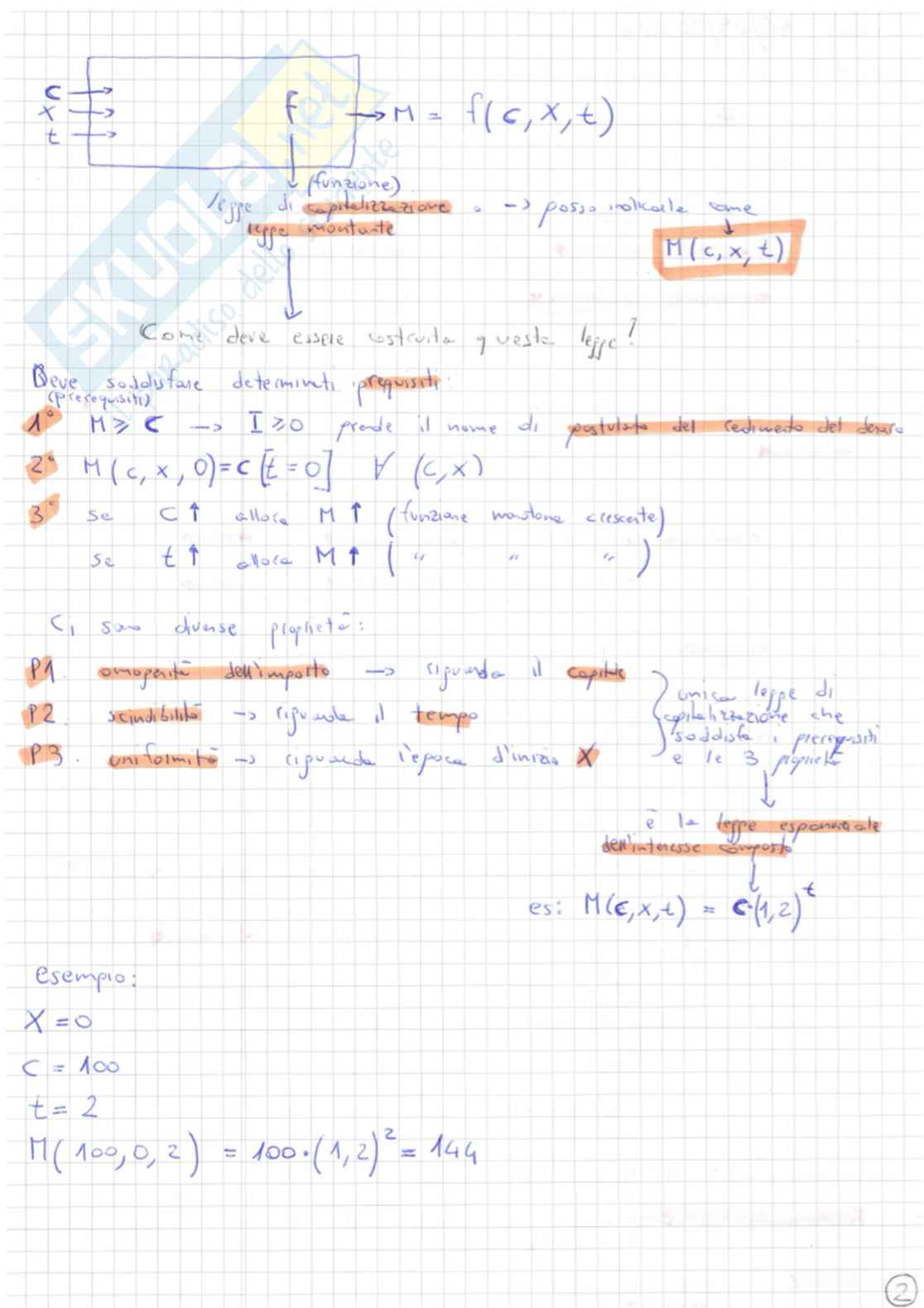 Matematica finanziaria Pag. 2