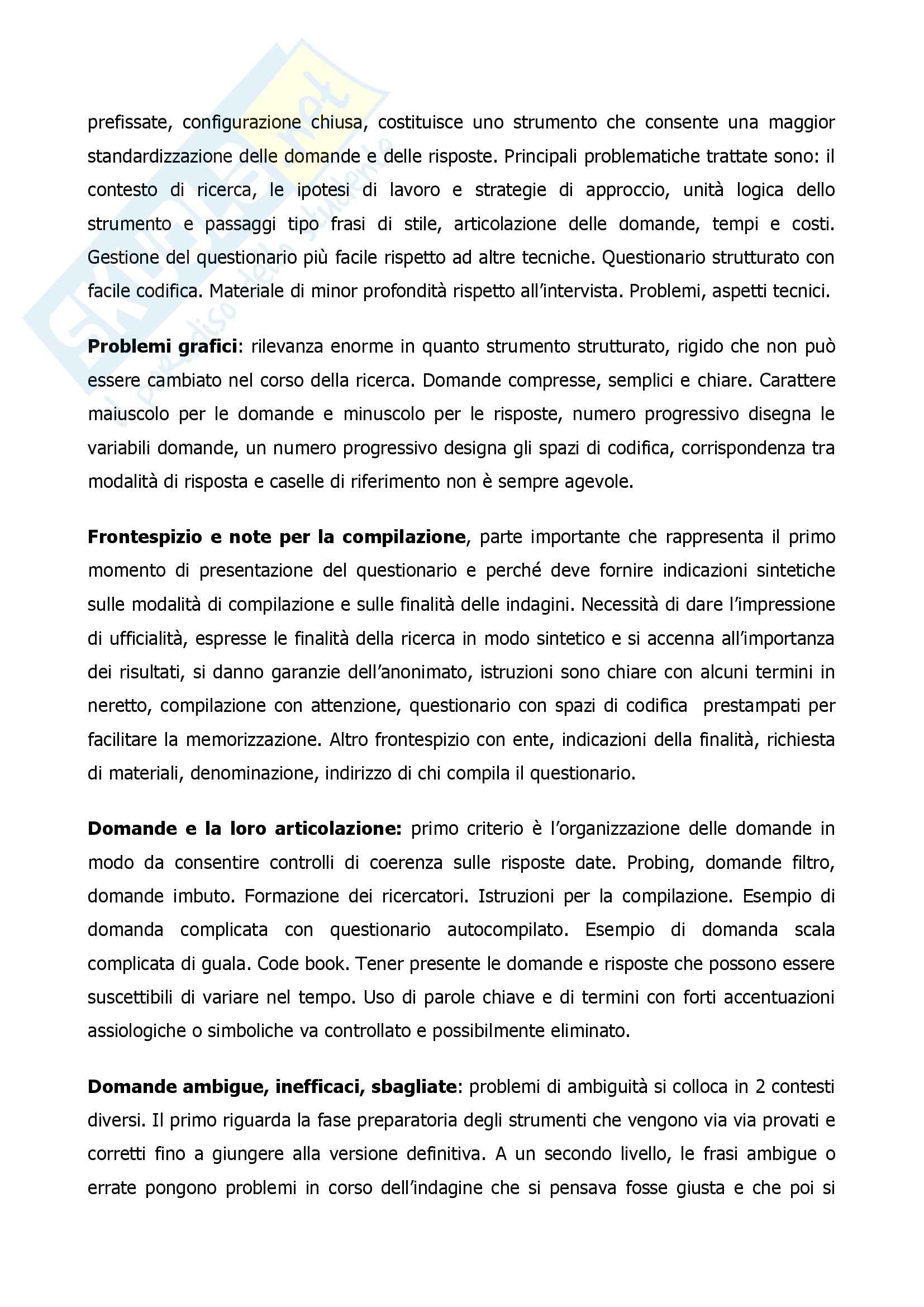 Riassunto esame Metodologia per la Ricerca Sociale Generale, prof. Poffa, libro consigliato Metodologia della Ricerca Sociale, Guala Pag. 26