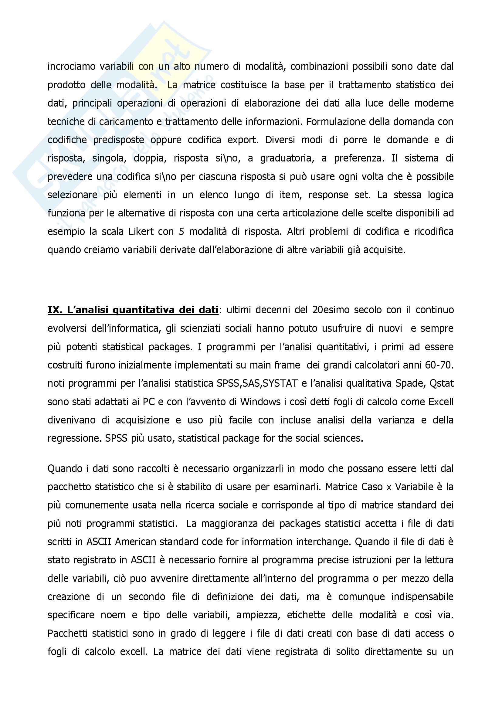 Riassunto esame Metodologia per la Ricerca Sociale Generale, prof. Poffa, libro consigliato Metodologia della Ricerca Sociale, Guala Pag. 36