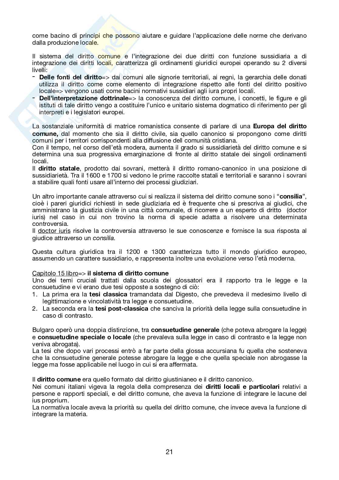 Storia del diritto europeo  Pag. 21