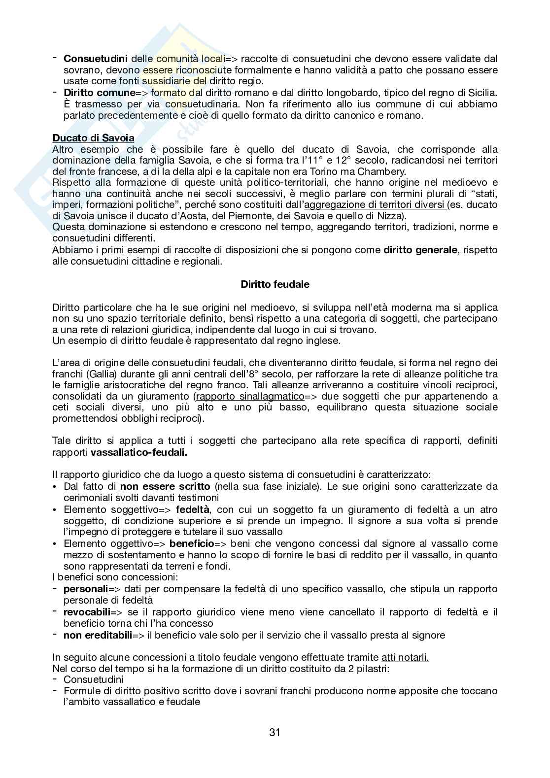 Storia del diritto europeo  Pag. 31