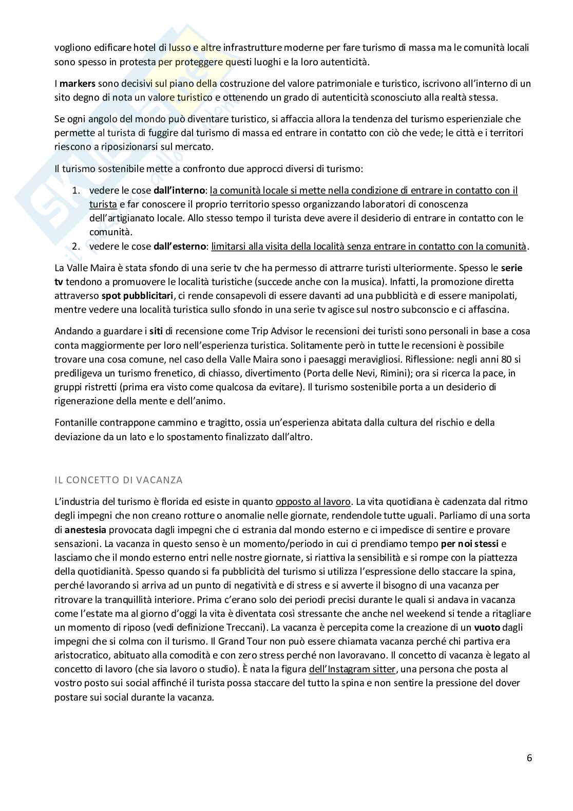 Sociologia del turismo - Appunti lezione (Lim. Tur) Pag. 6
