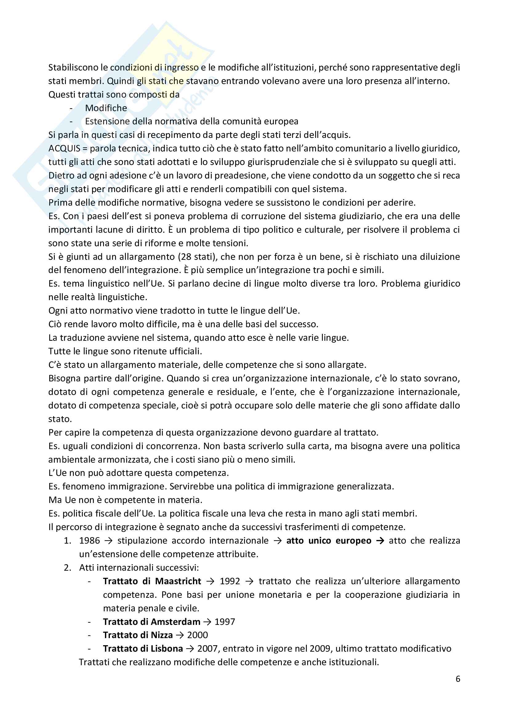Appunti Diritto dell'Unione Europea Pag. 6