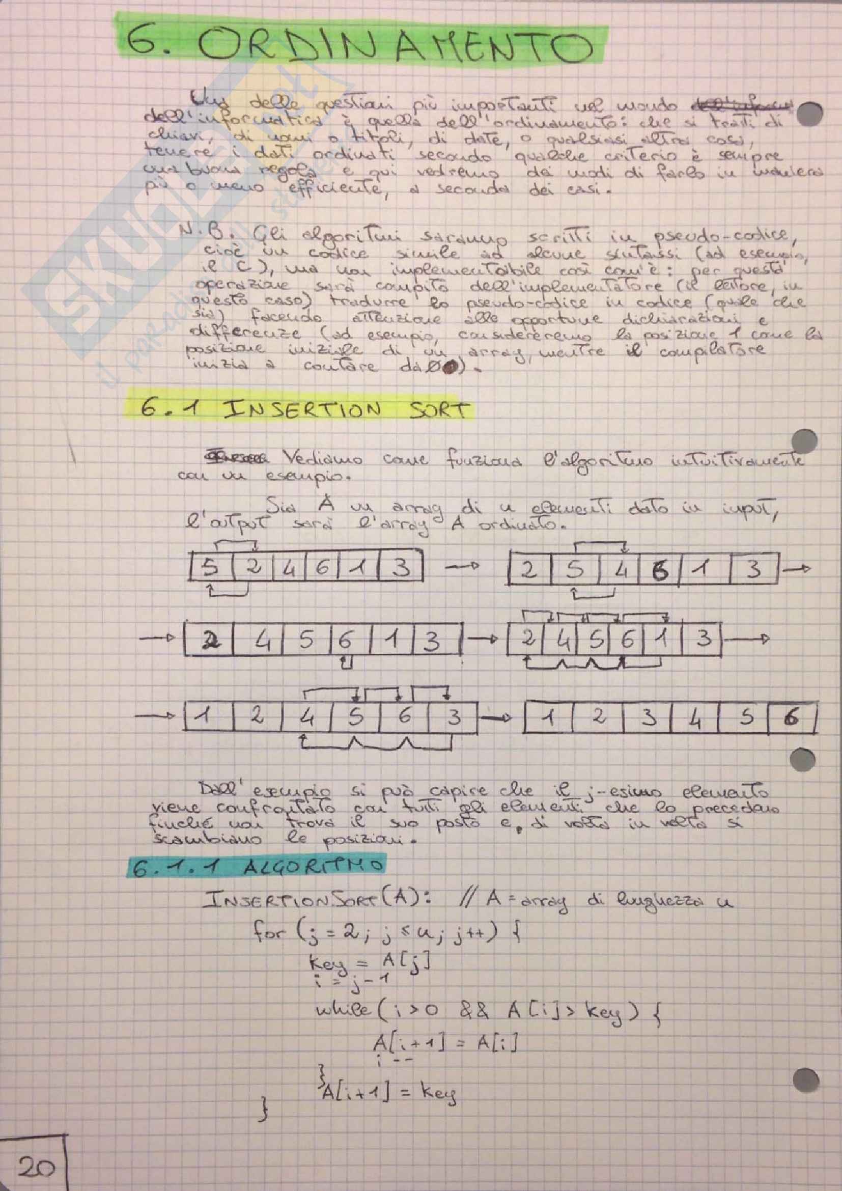 Algoritmica e laboratorio - Appunti Pag. 21