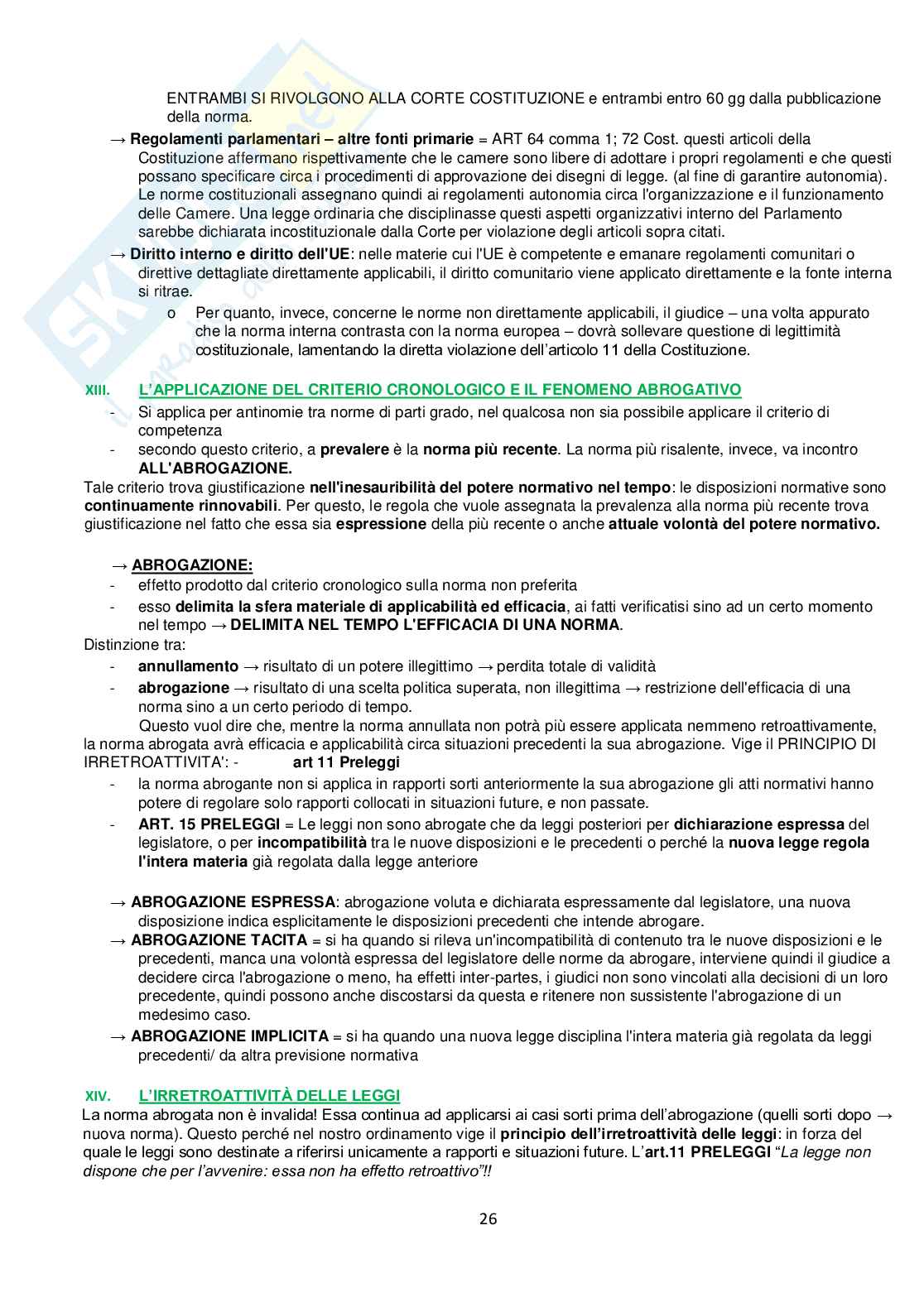 Diritto costituzionale  Pag. 26