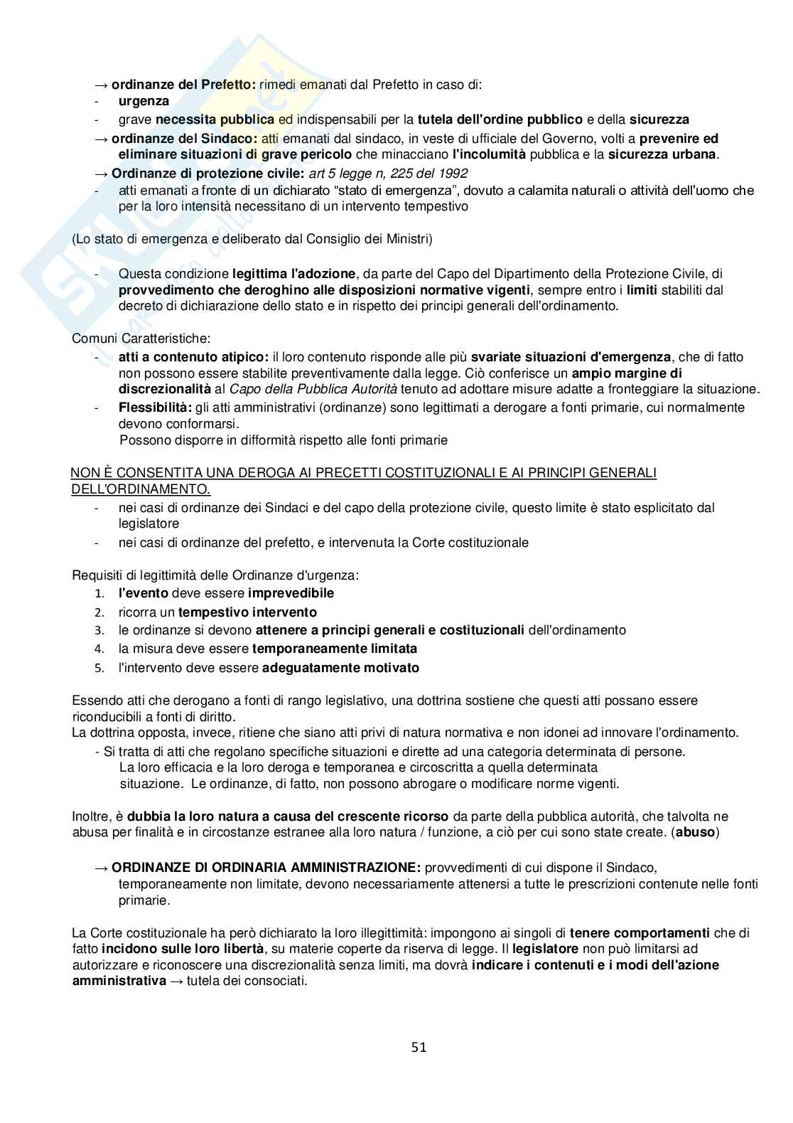 Diritto costituzionale  Pag. 51
