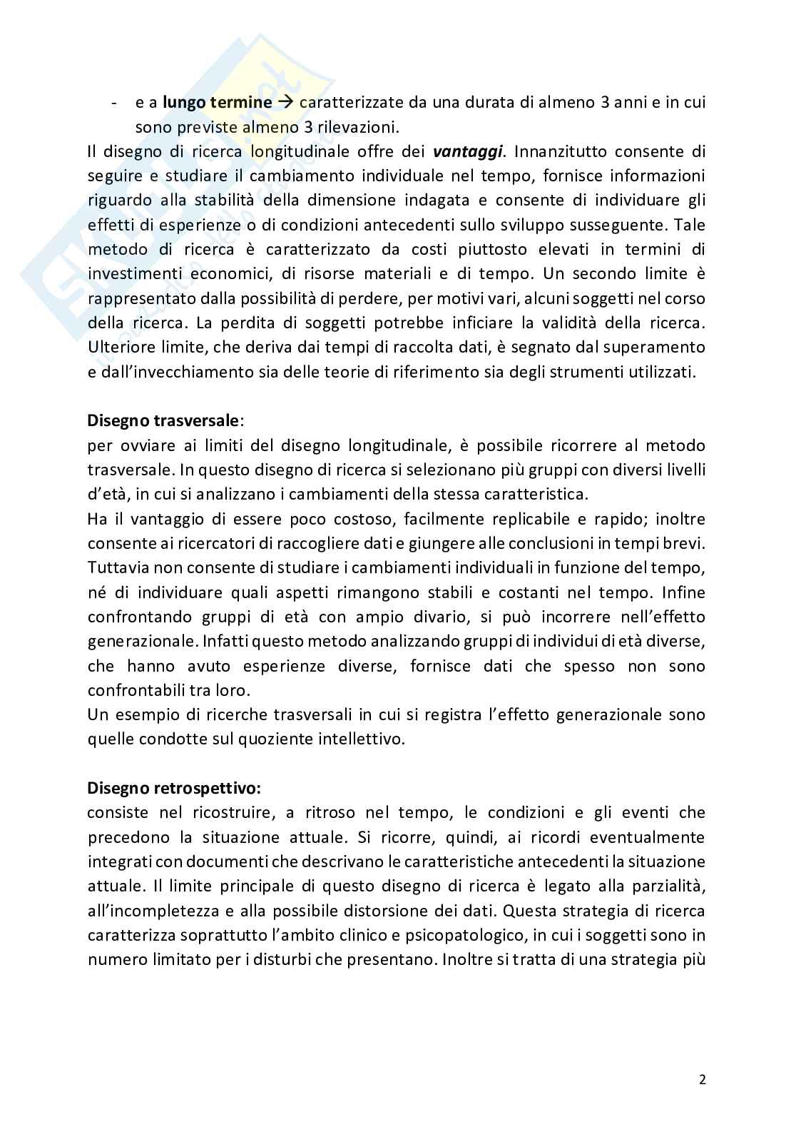 Riassunto esame Tecniche di osservazione del comportamento infantile Pag. 2