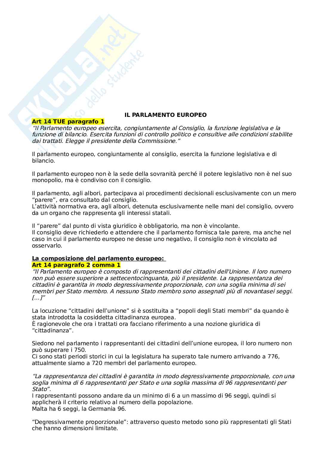 Diritto dell'Unione Europea Pag. 16