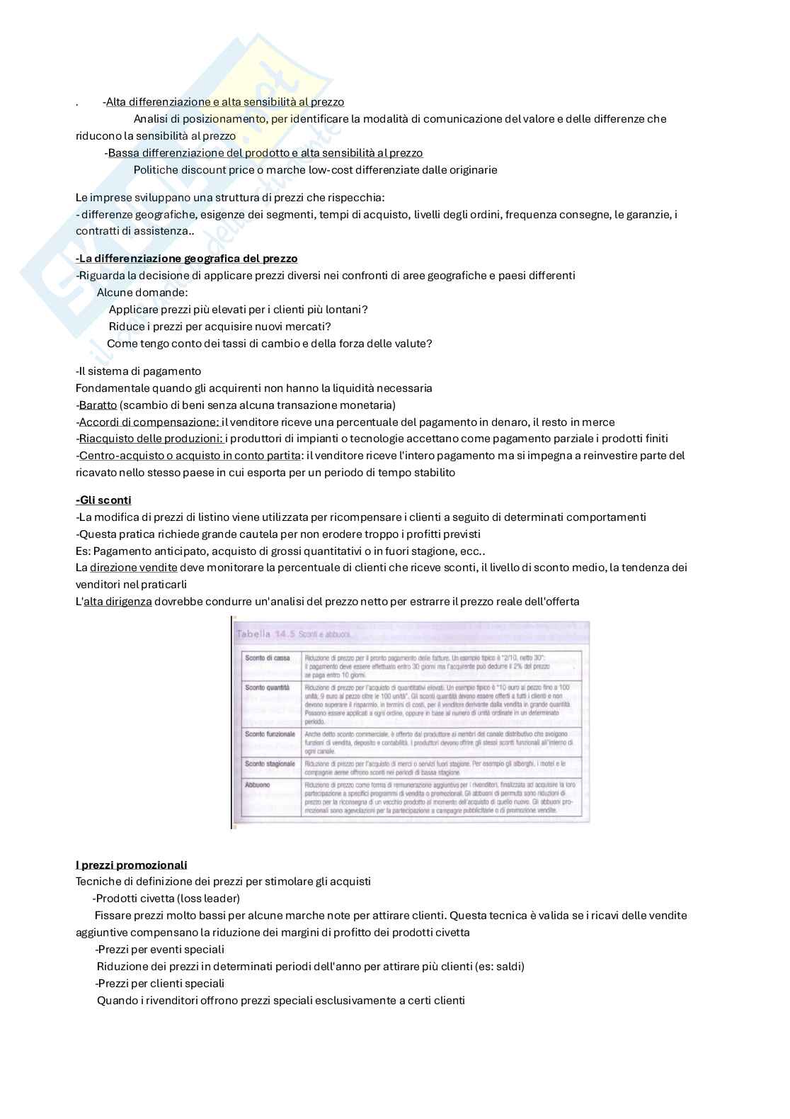 Secondo parziale di Marketing Pag. 11