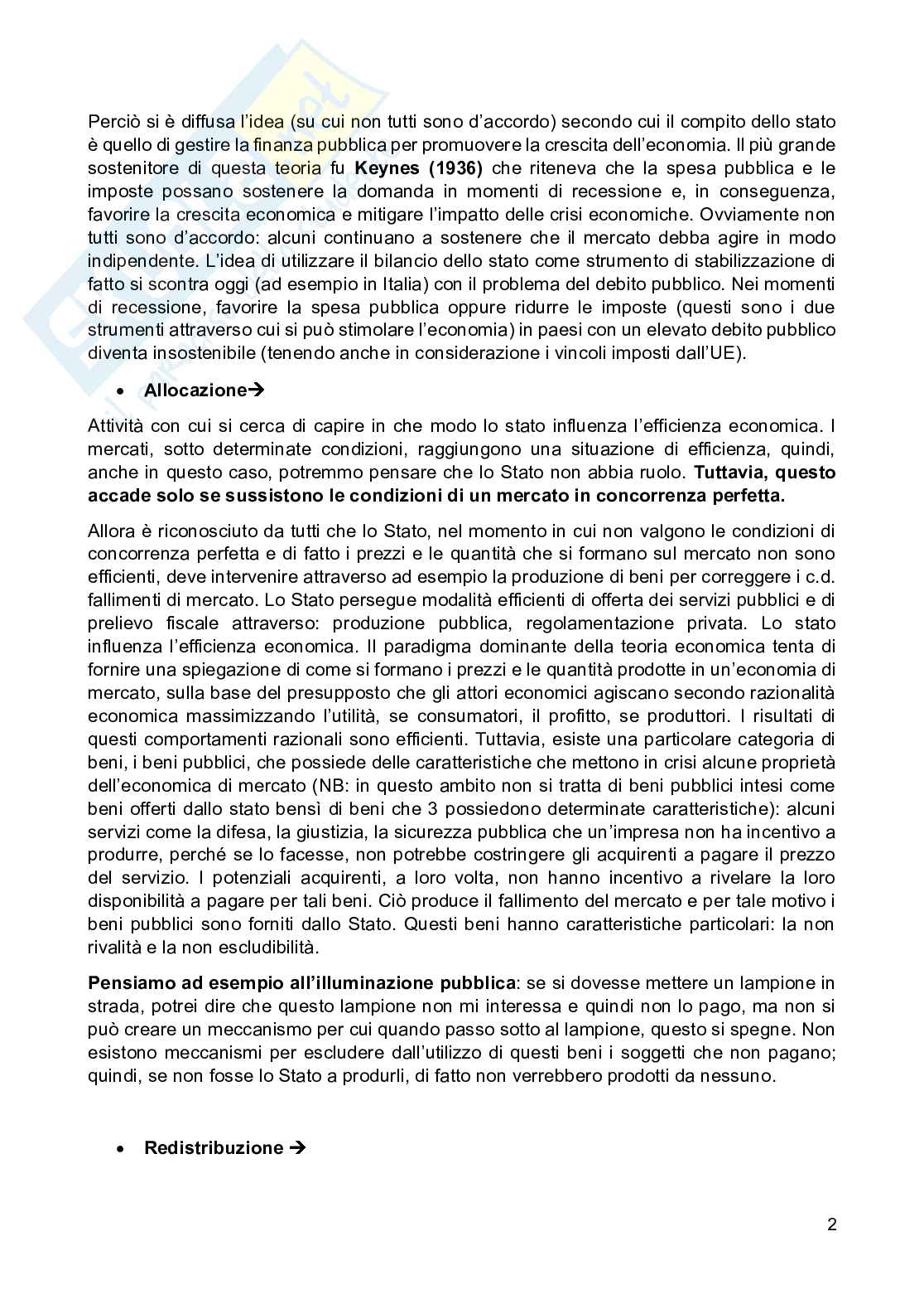 Appunti di Scienza delle finanze Pag. 2