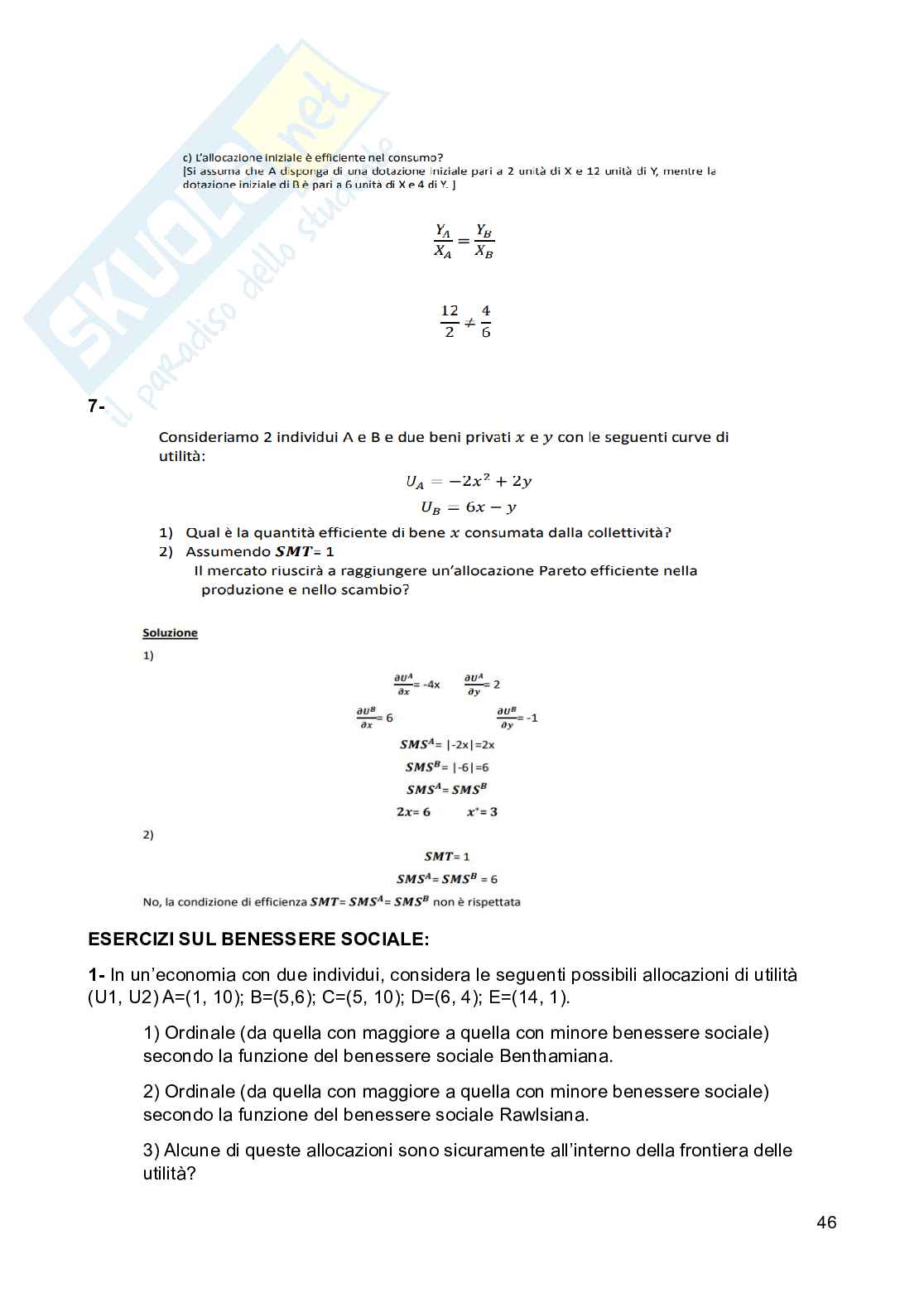 Appunti di Scienza delle finanze Pag. 46
