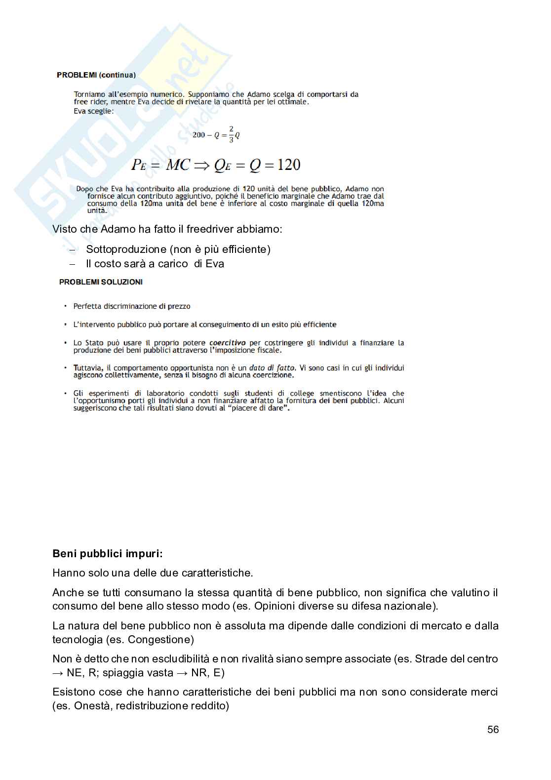 Appunti di Scienza delle finanze Pag. 56