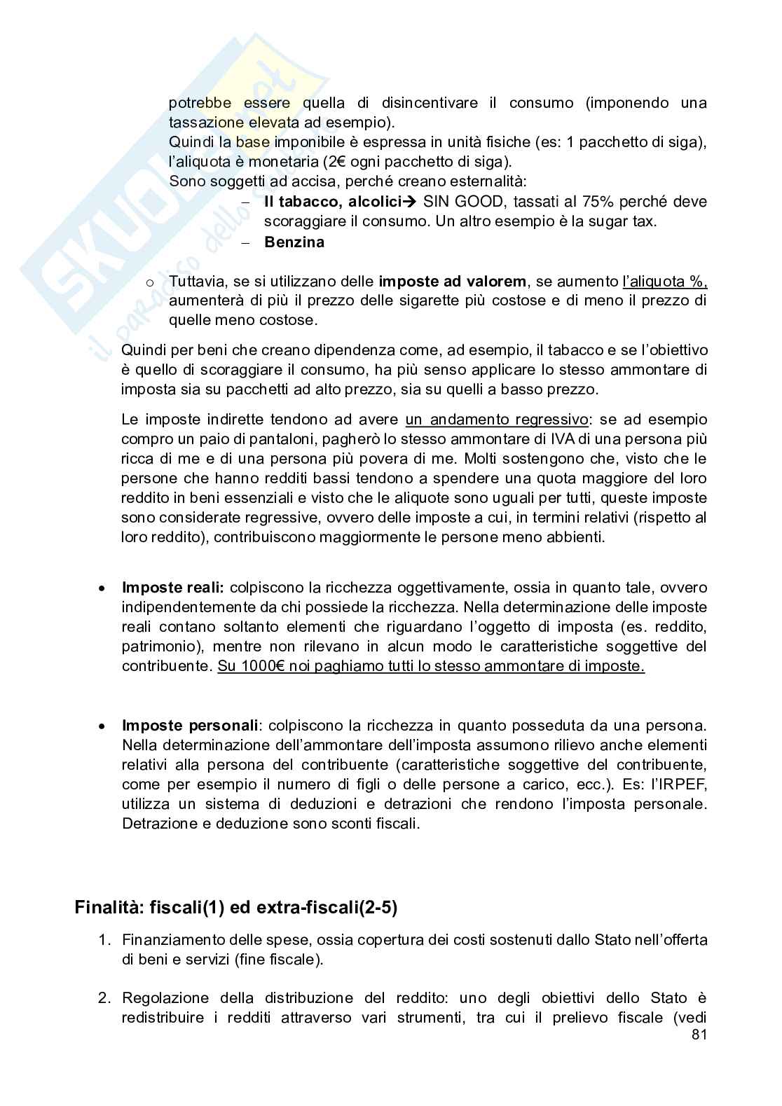 Appunti di Scienza delle finanze Pag. 81