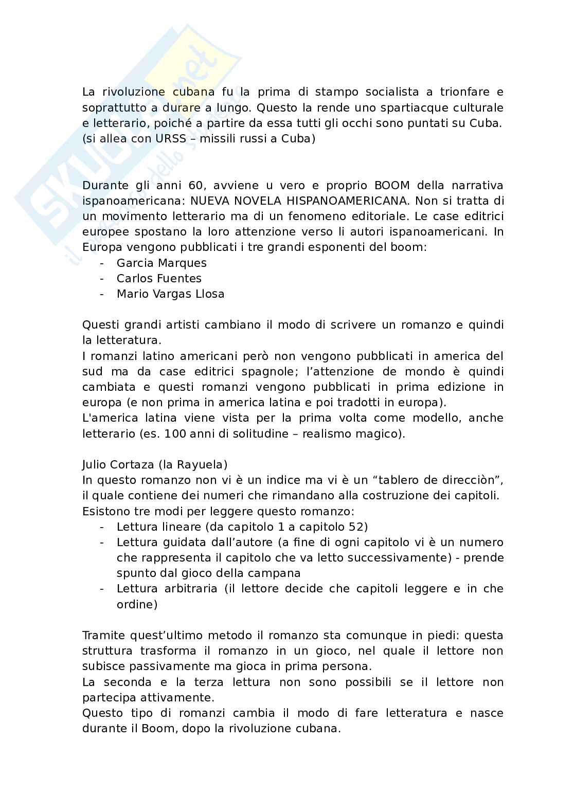 Appunti di Letteratura ispano-americana Pag. 11