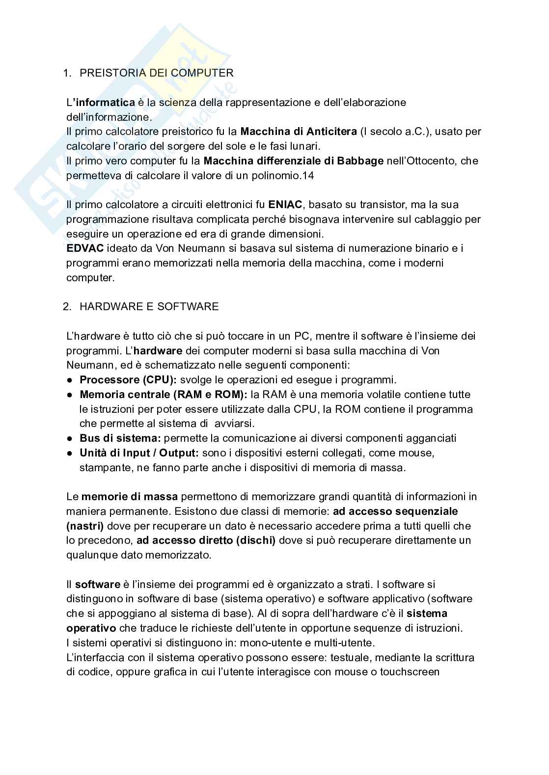 Appunti teoria Informatica industriale Pag. 1