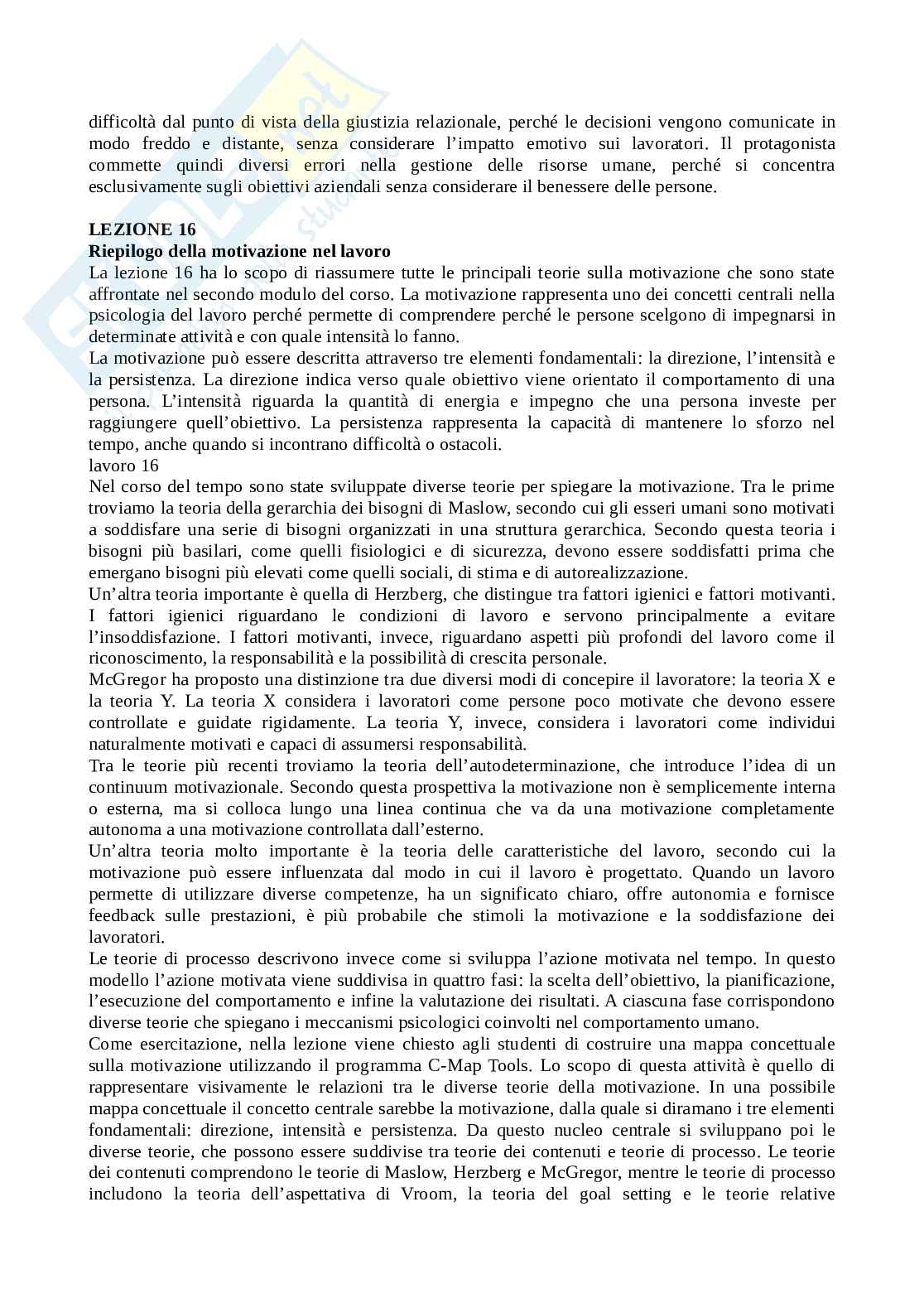 Psicologia del lavoro Pag. 16