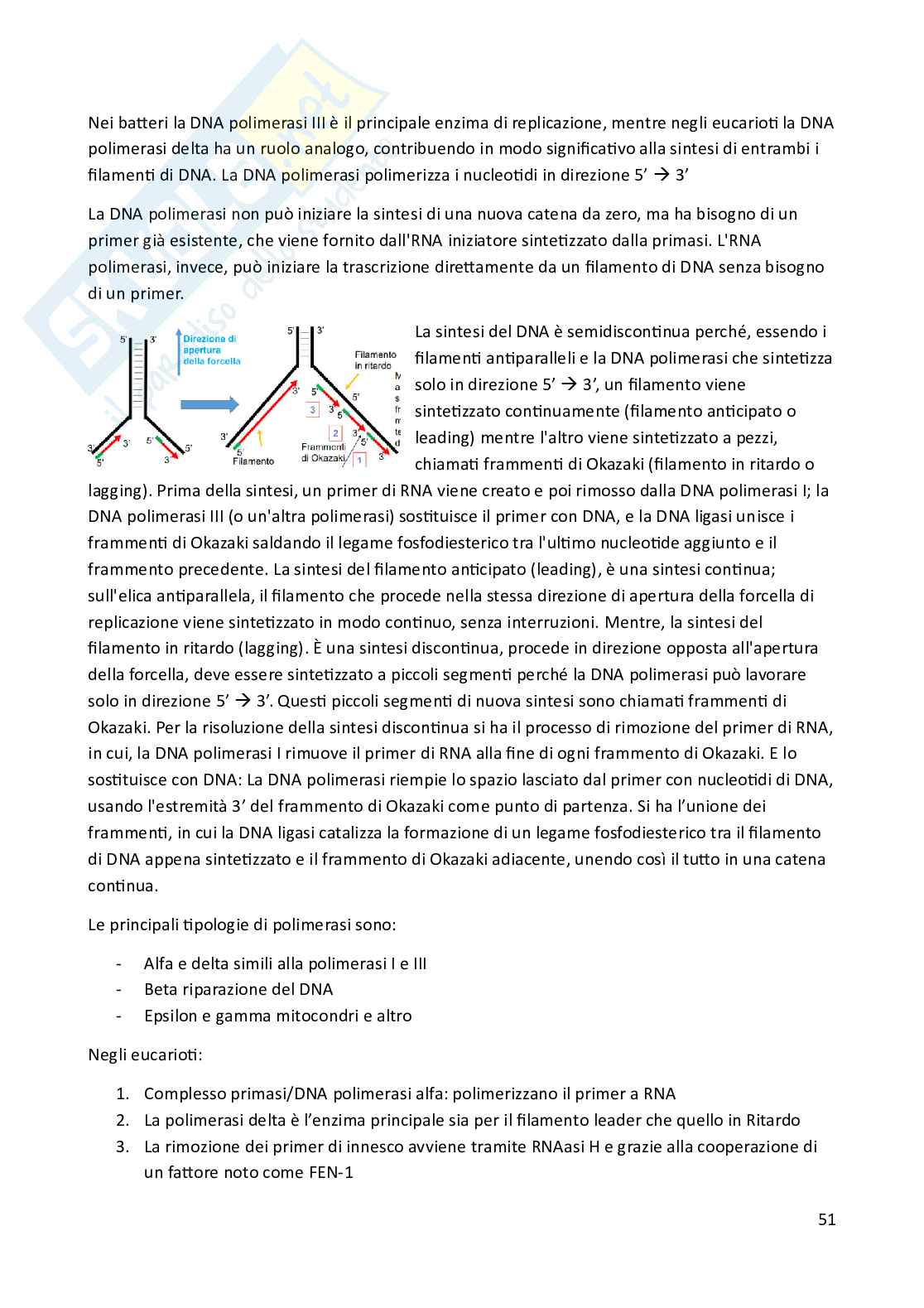 Riassunto esame Biologia animale, Prof. Costa Barbara, libro consigliato Biologia e Genetica , De Leo Pag. 51
