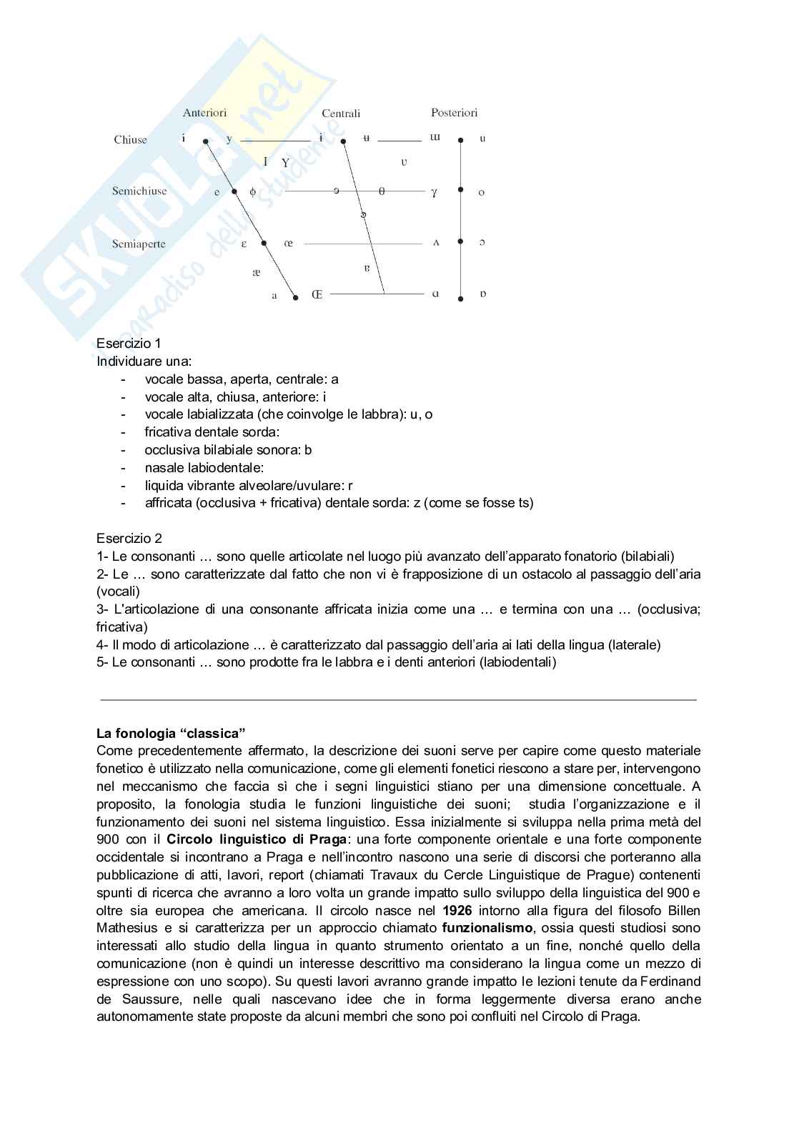 Appunti secondo semestre Linguistica generale Pag. 11