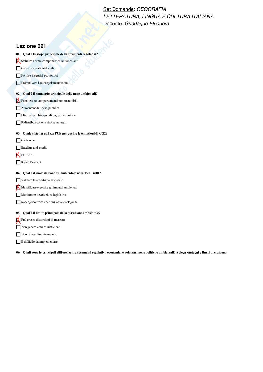 Paniere geografia, corso in filologia moderna  Pag. 21