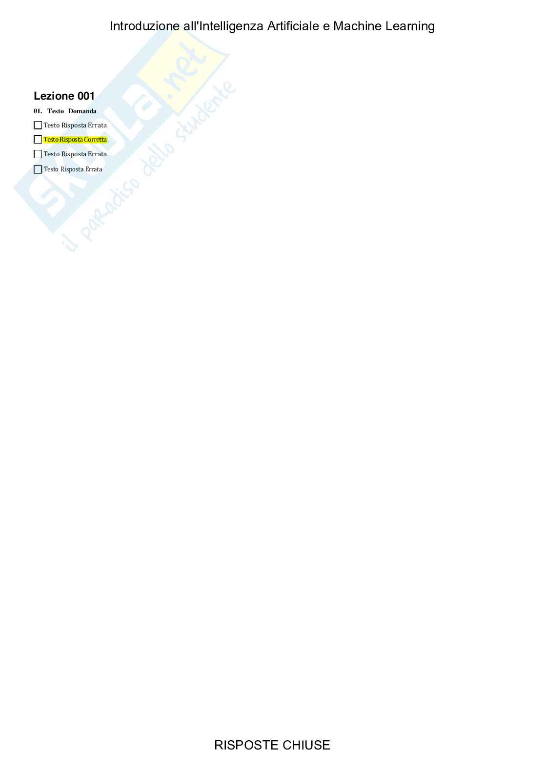 Introduzione all'intelligenza artificiale e machine learning - Paniere compilato Pag. 2