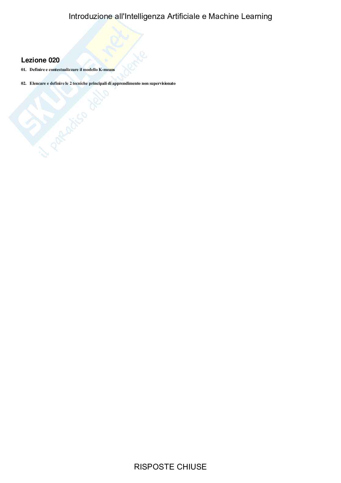 Introduzione all'intelligenza artificiale e machine learning - Paniere compilato Pag. 21