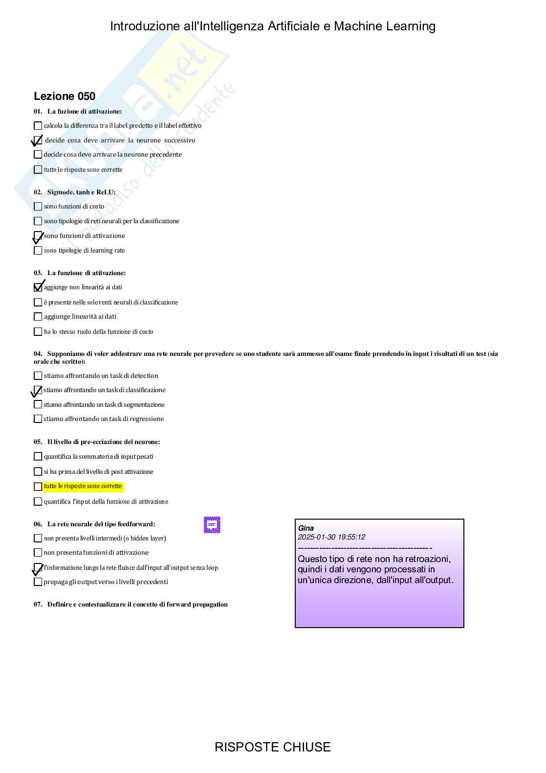 Introduzione all'intelligenza artificiale e machine learning - Paniere compilato Pag. 66