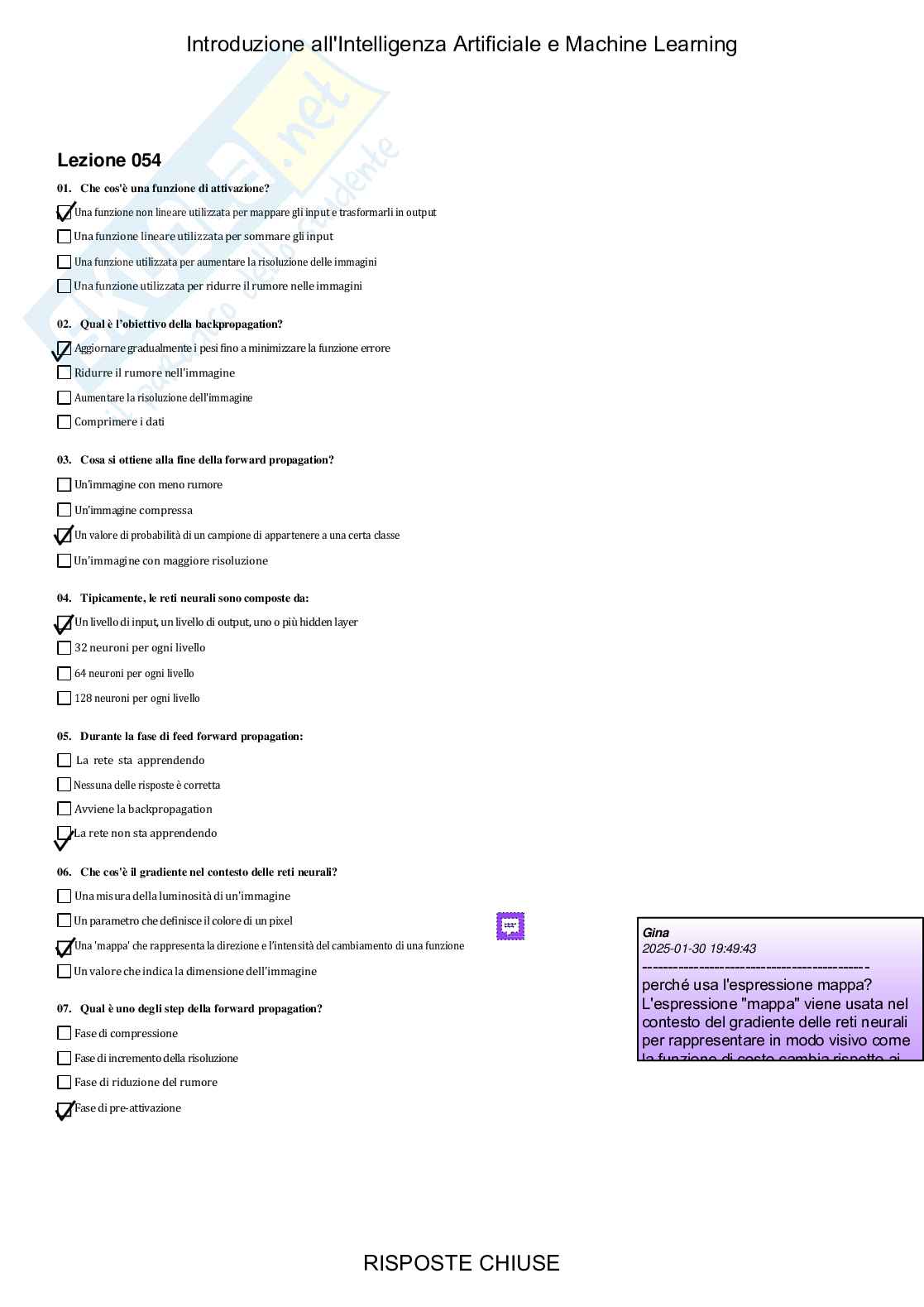 Introduzione all'intelligenza artificiale e machine learning - Paniere compilato Pag. 71