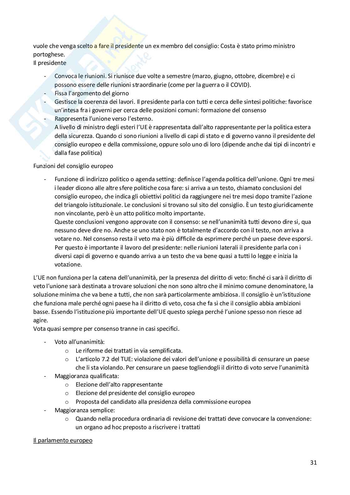 Appunti del corso di Diritto dell'Unione Europea Pag. 31