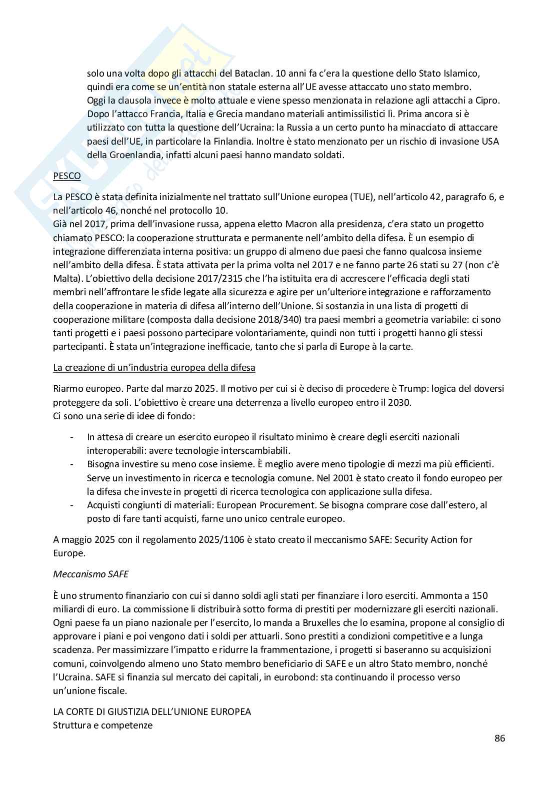 Appunti del corso di Diritto dell'Unione Europea Pag. 86