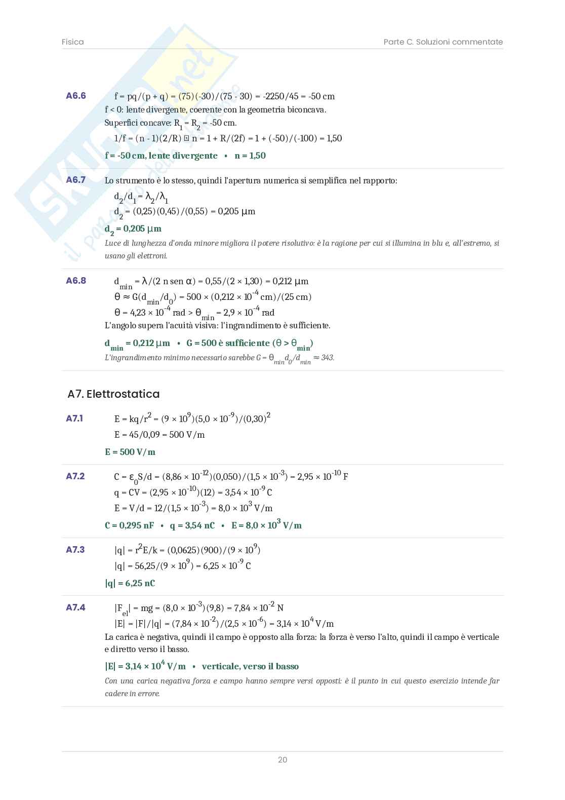 Fisica – Eserciziario: 52 esercizi + 4 simulazioni svolte Pag. 21