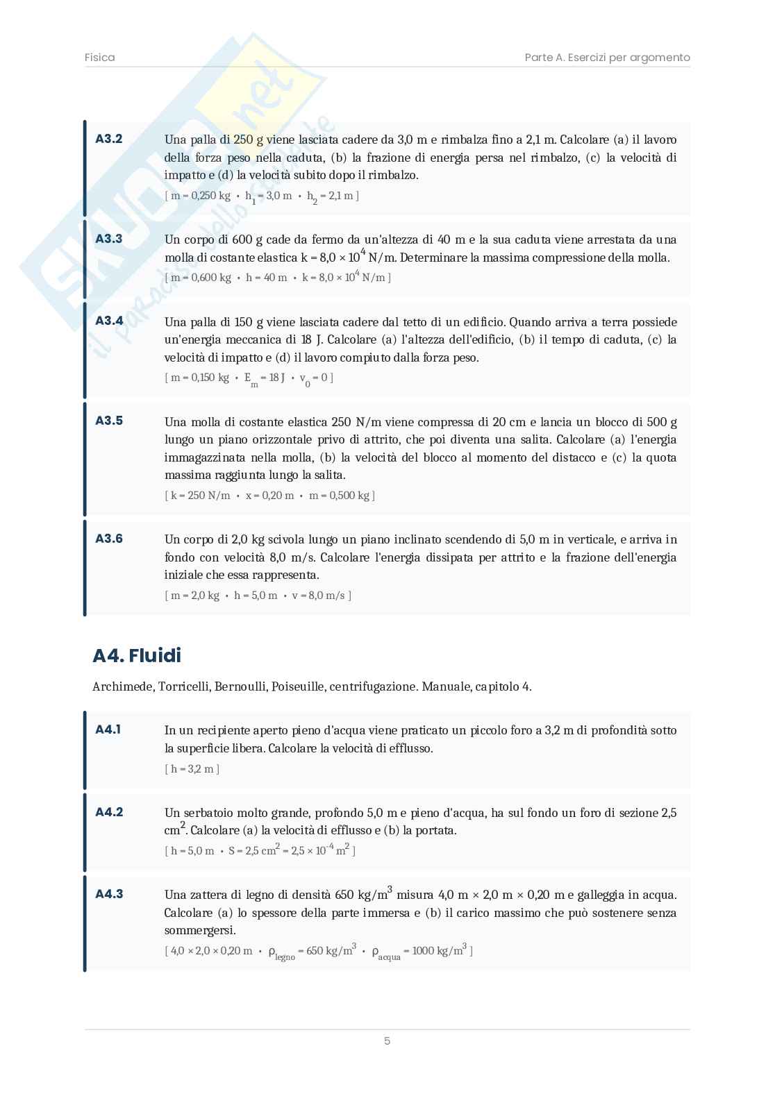 Fisica – Eserciziario: 52 esercizi + 4 simulazioni svolte Pag. 6