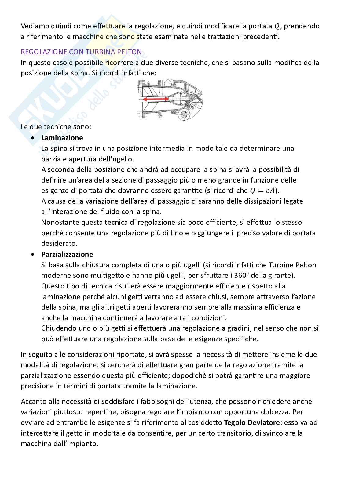 Sistemi energetici, parte 5 - Turbine e impianti motori idraulici Pag. 26
