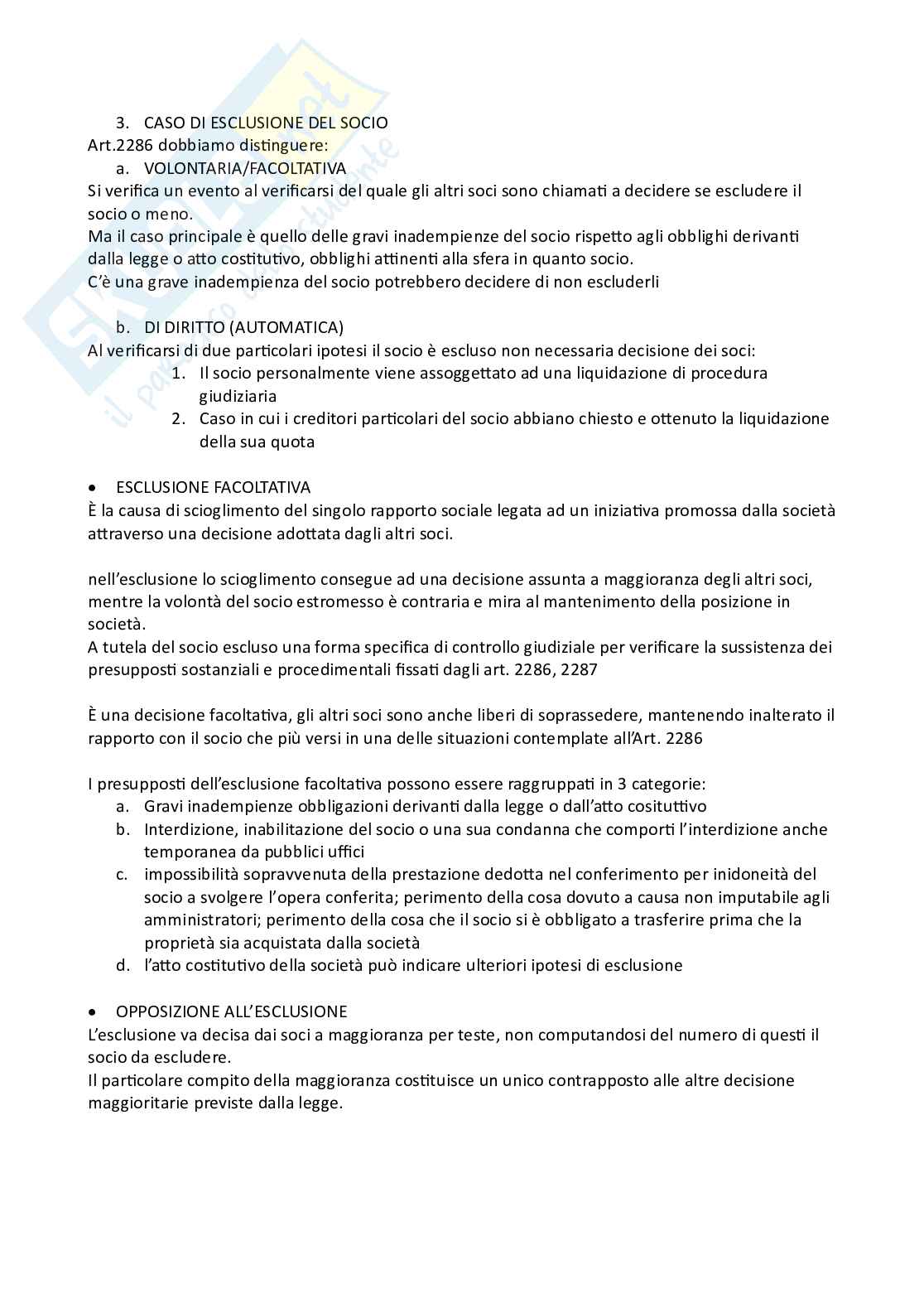 Schemi riassuntivi dell'esame di Diritto commerciale  Pag. 21